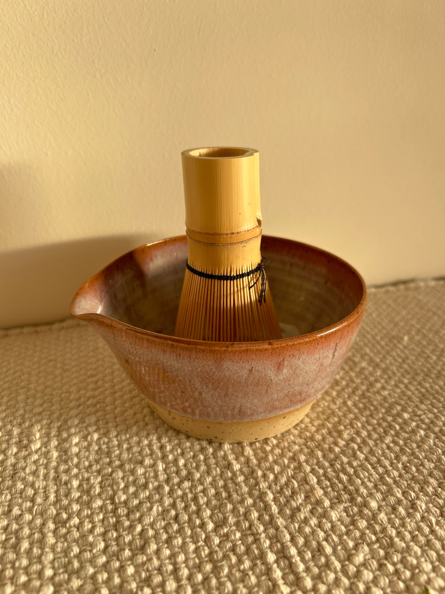 MADE TO ORDER : Speckled Pink Matcha Bowl