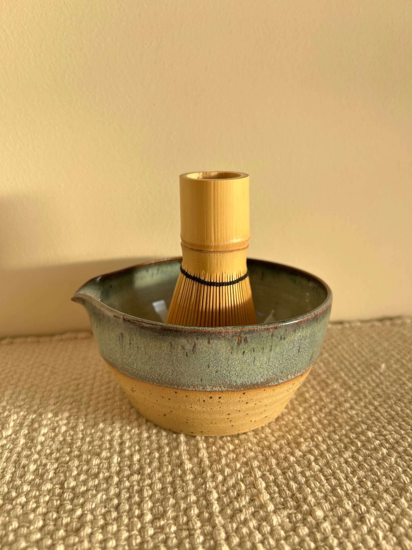 MADE TO ORDER : Speckled Blue Matcha Bowl