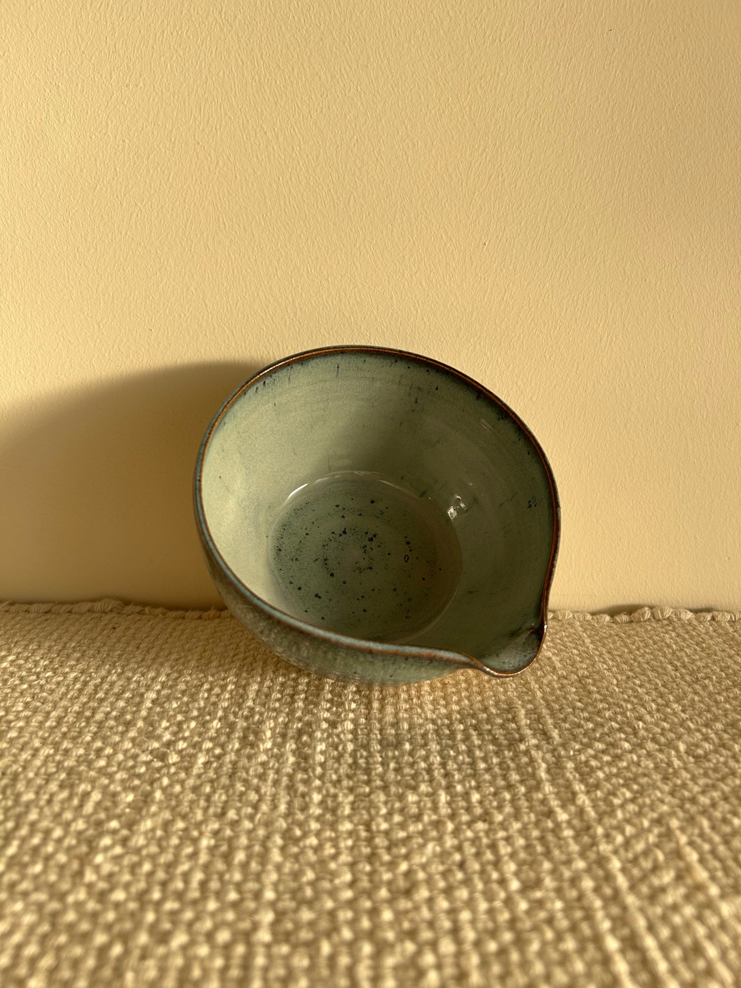 MADE TO ORDER : Speckled Blue Matcha Bowl