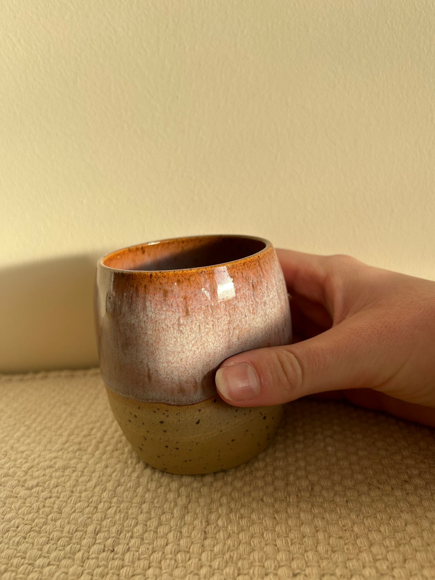 MADE TO ORDER : Pink Dimple Cup