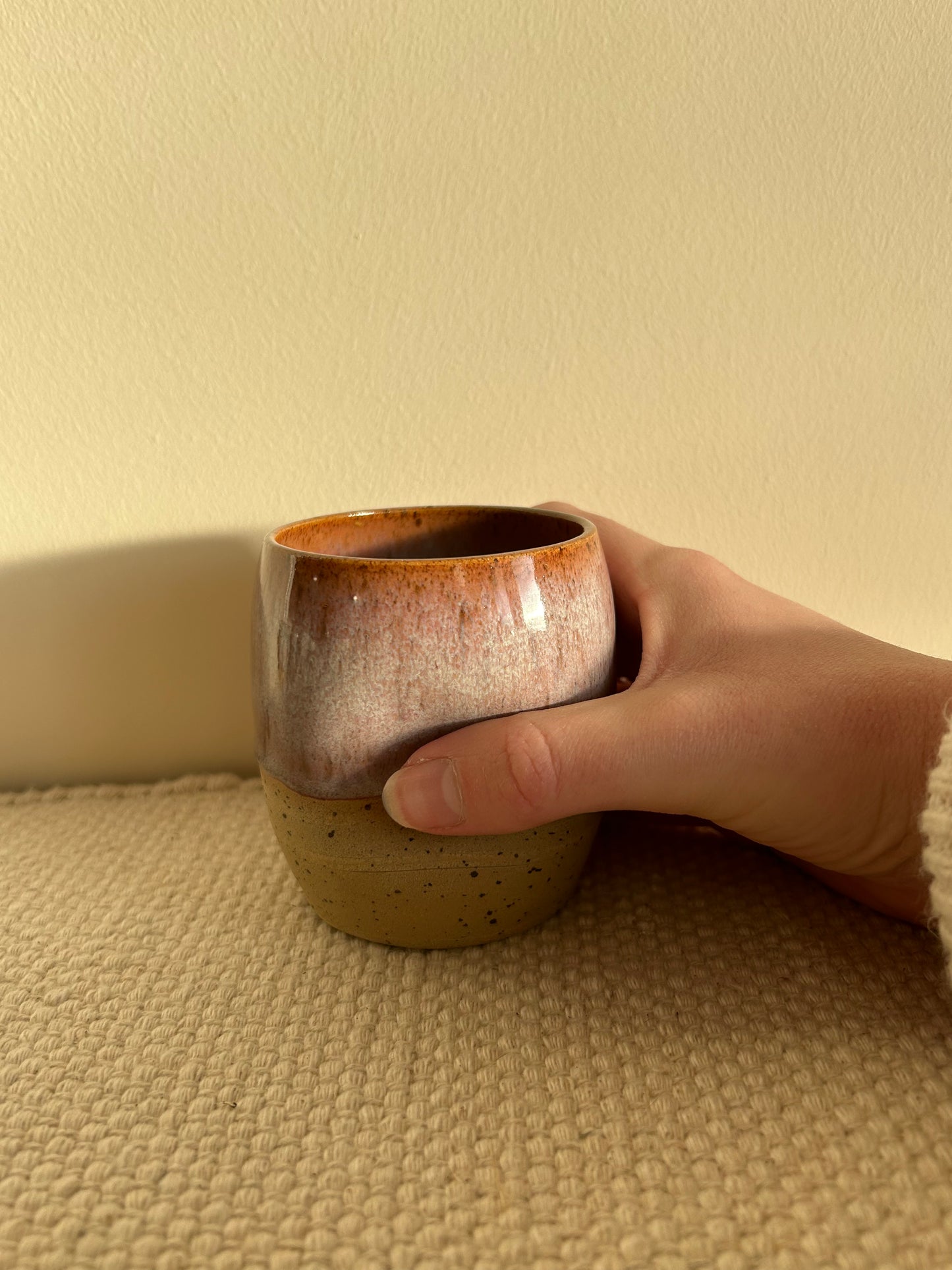 MADE TO ORDER : Pink Dimple Cup