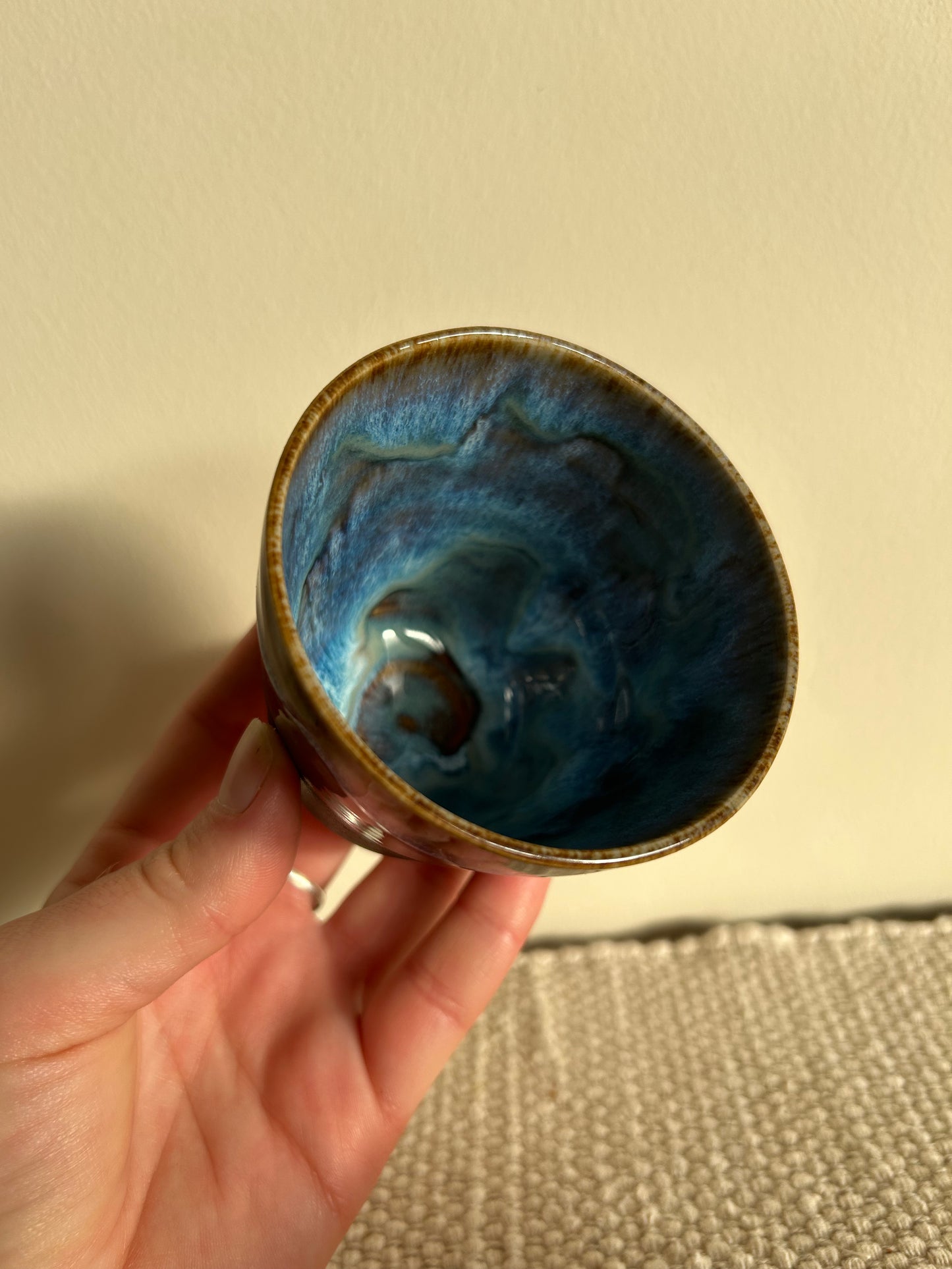 MADE TO ORDER : Dark Sea Handmade Ceramic Espresso Cup