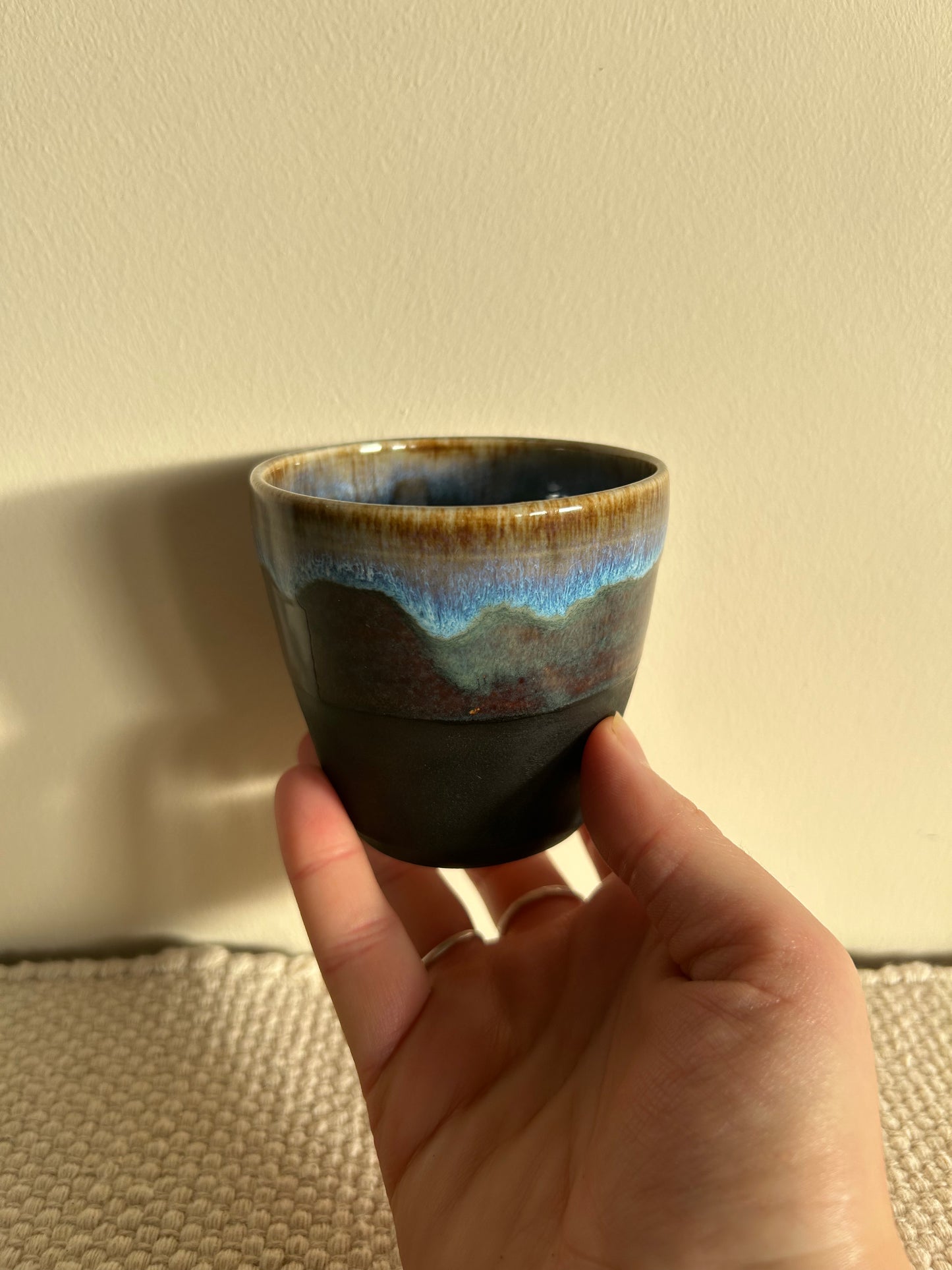 MADE TO ORDER : Dark Sea Handmade Ceramic Espresso Cup