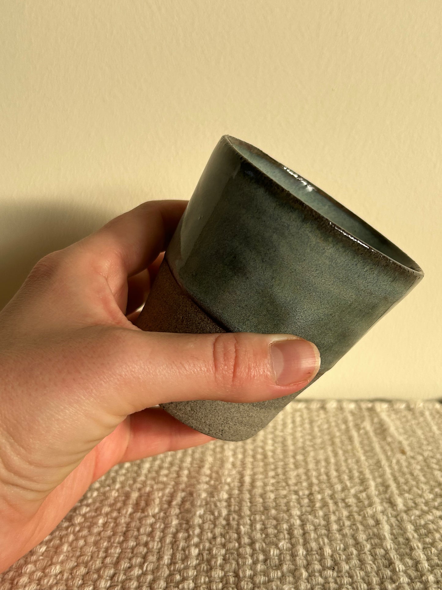 MADE TO ORDER : Blue Midnight Handmade Ceramic Espresso Cup