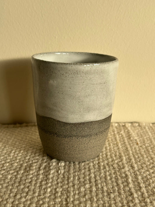 MADE TO ORDER : Snow Grey Handmade Ceramic Cup
