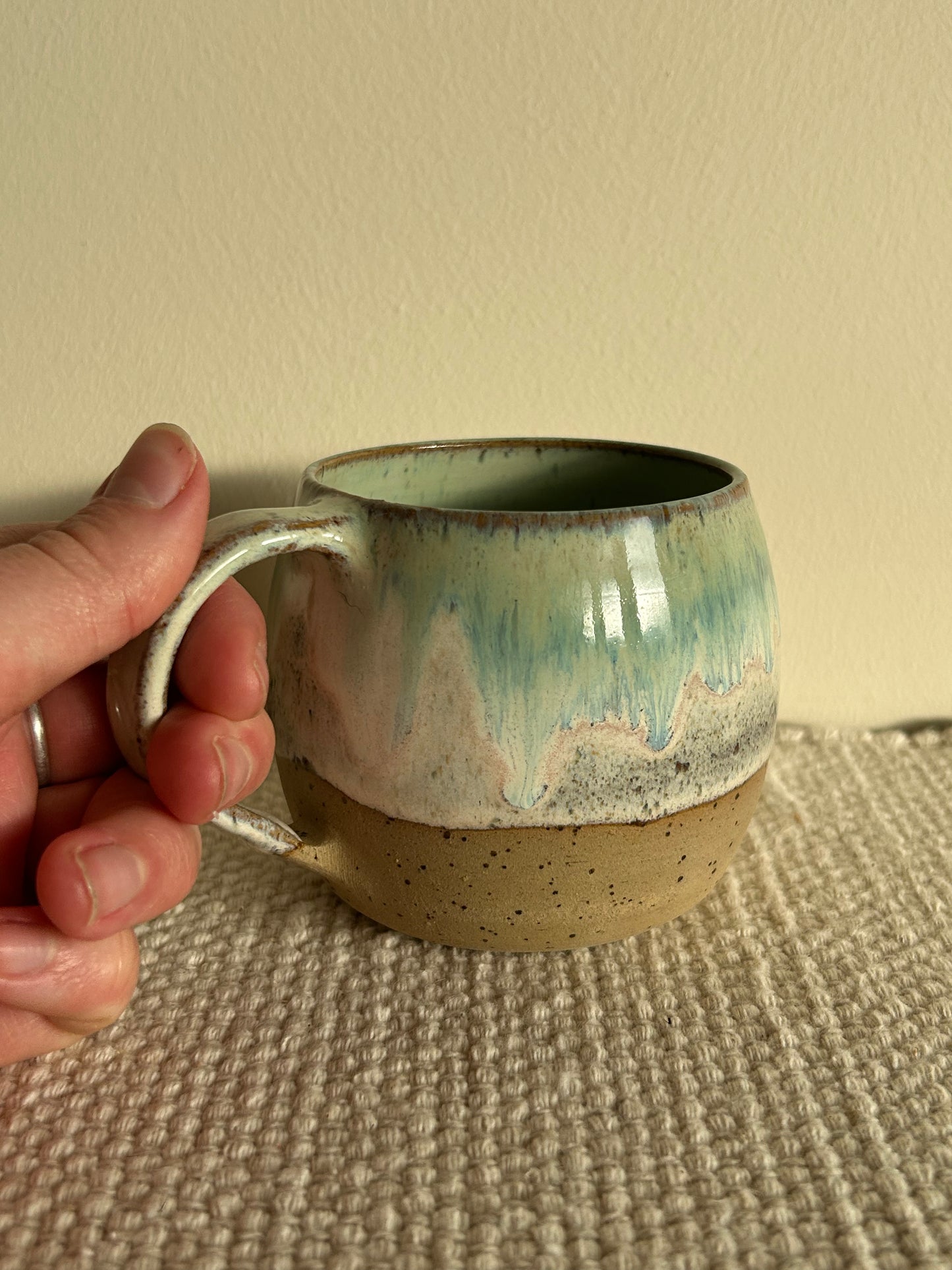 MADE TO ORDER : Sea Green Handmade Ceramic Mug