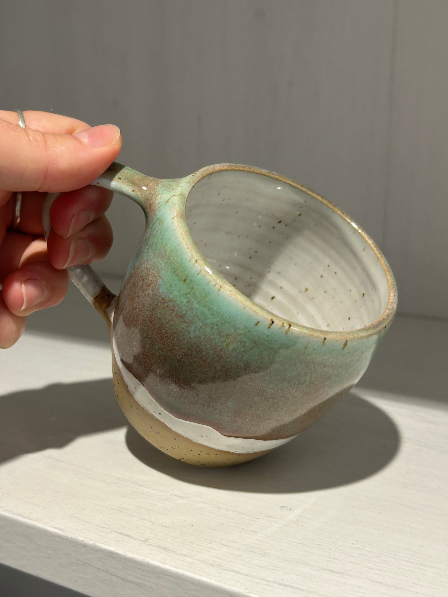 Mint Speckle Mug Taller