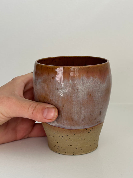 Pink Speckle Dimple Cup Tall