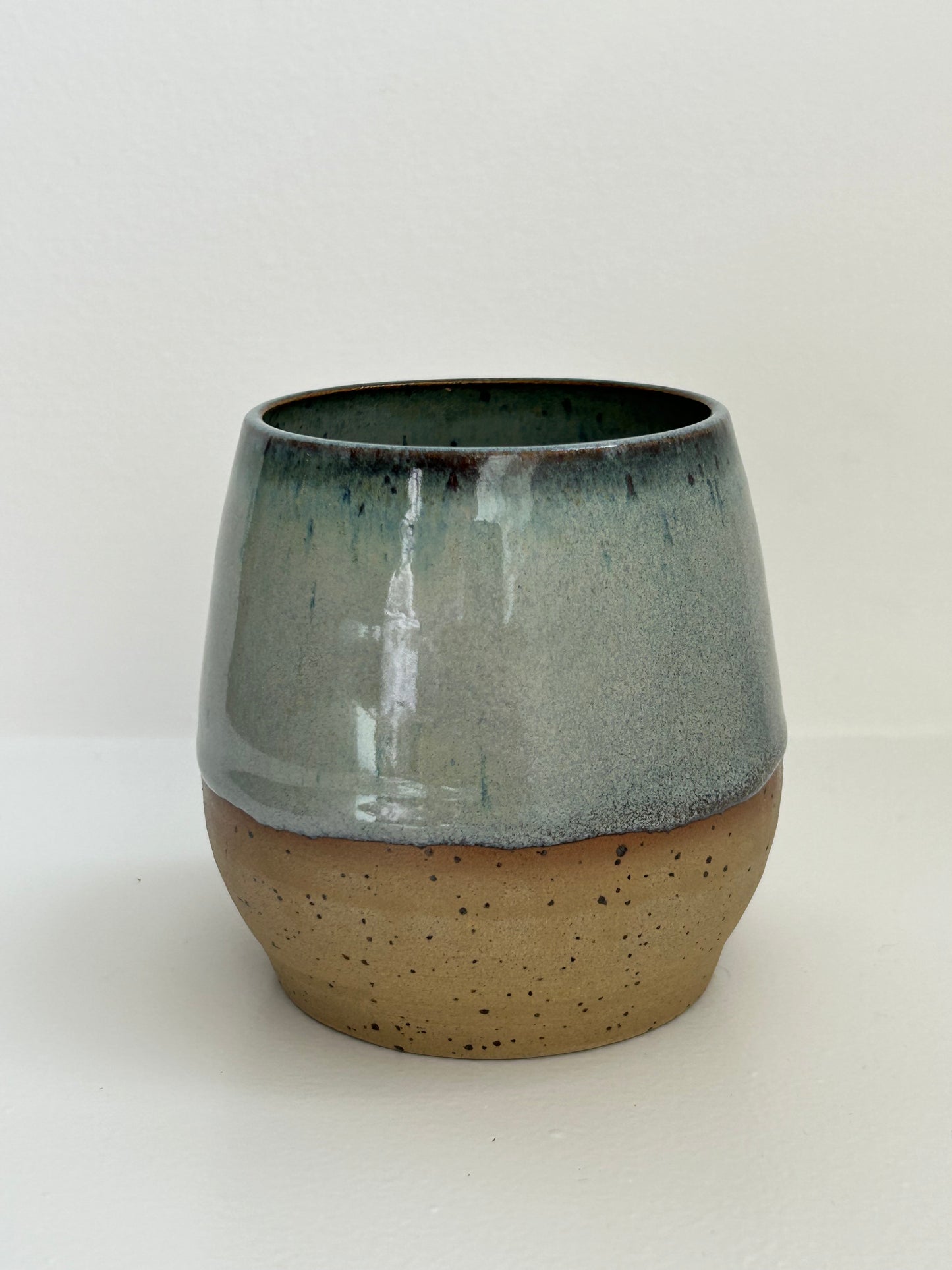 Blue Speckle Rounded Tumbler