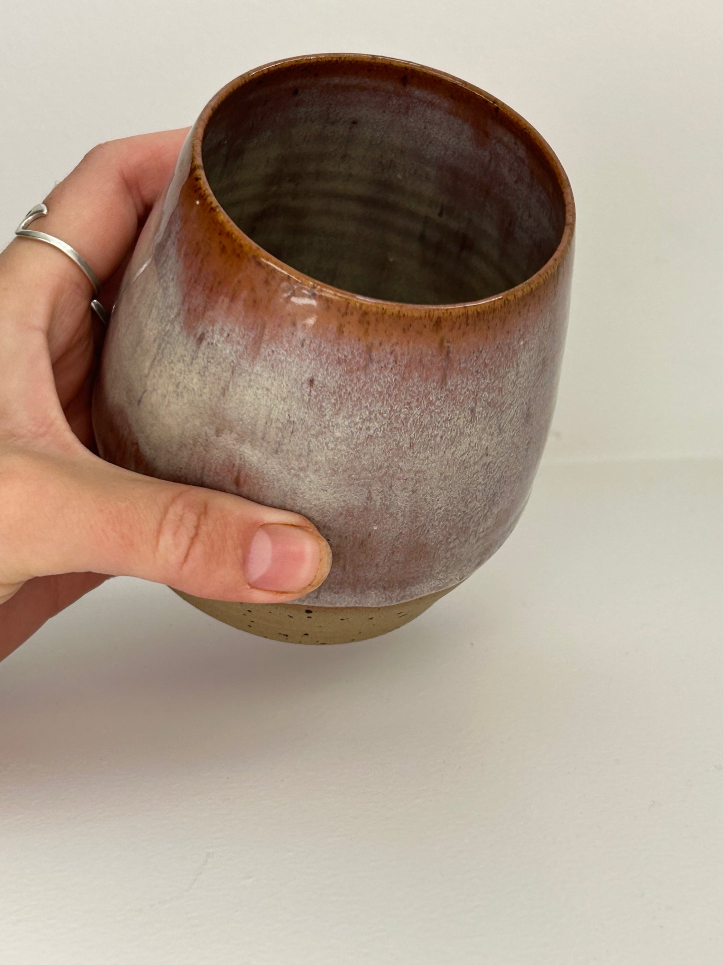Speckled Plum Ceramic Tumbler
