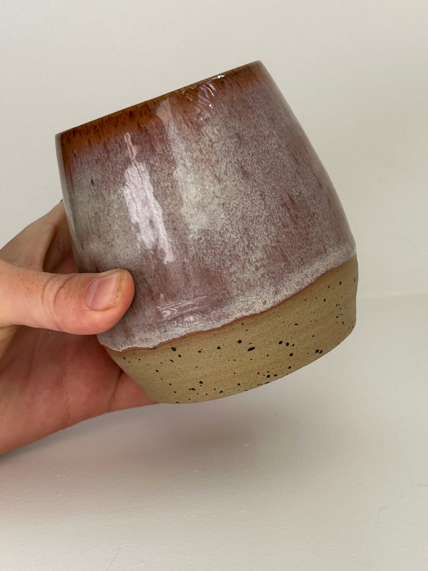 Speckled Plum Ceramic Tumbler