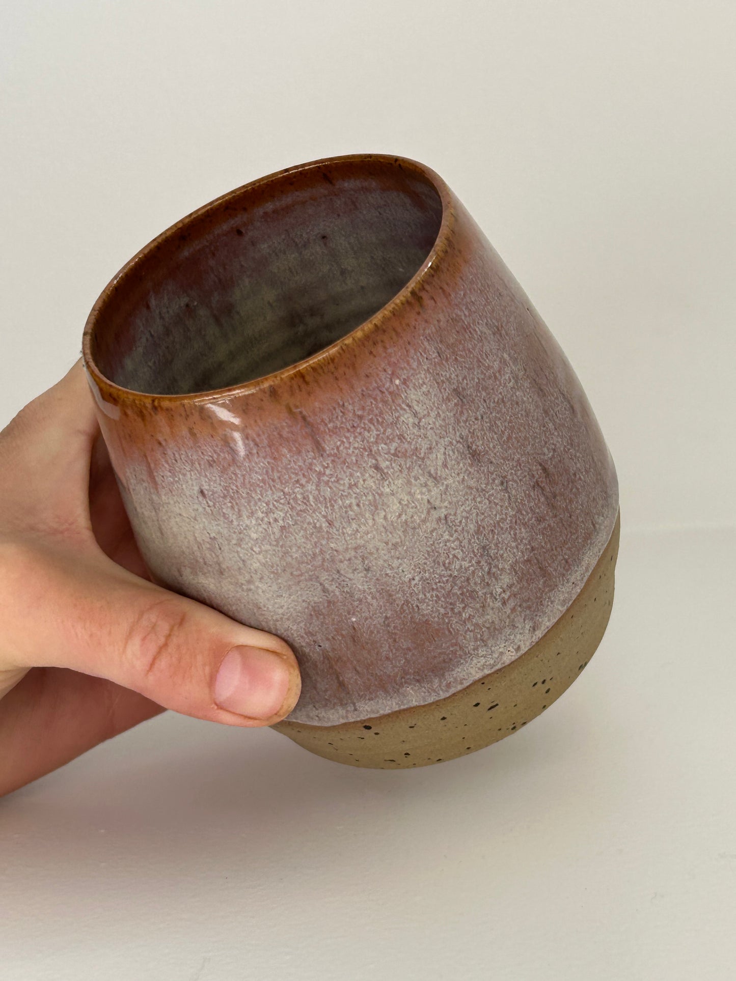 Speckled Plum Ceramic Tumbler
