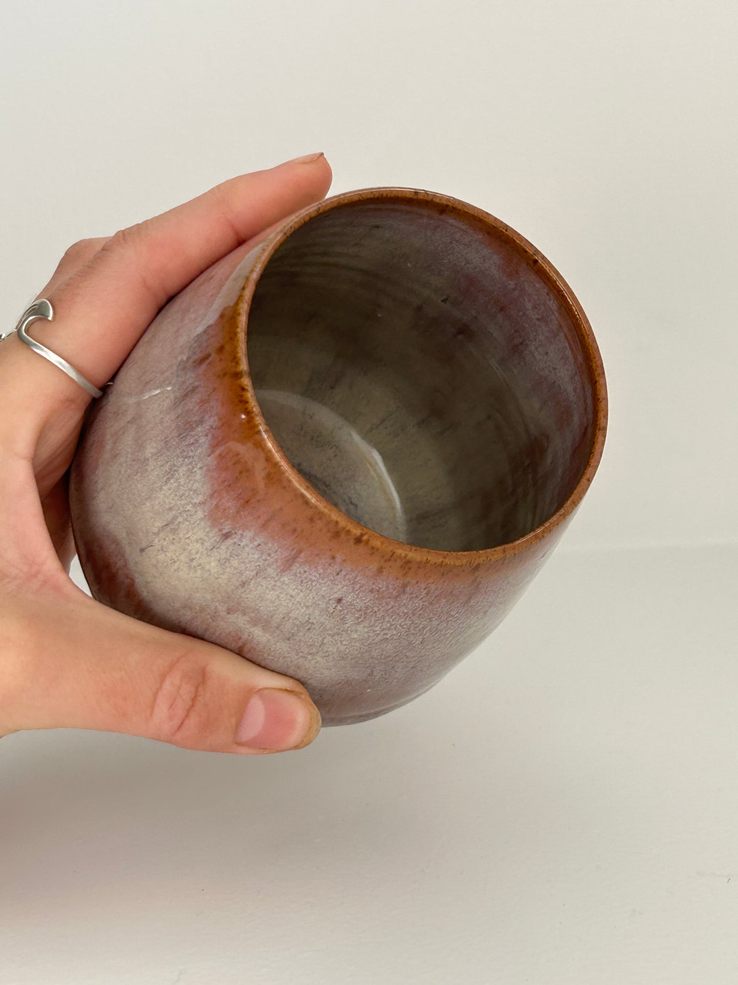 Speckled Plum Ceramic Tumbler