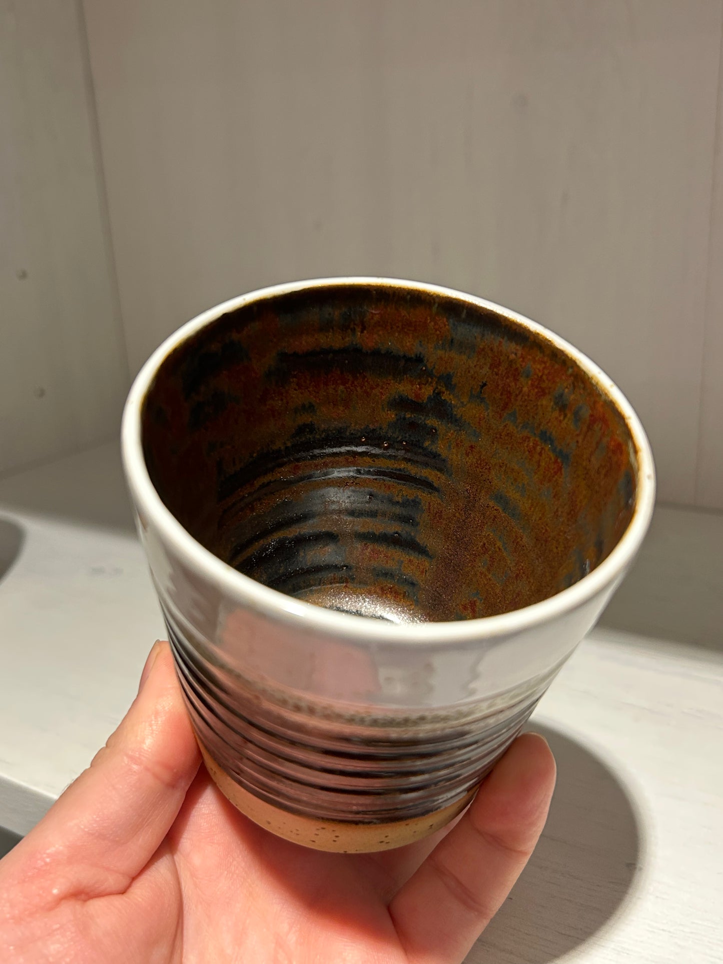 Rustic Umber Carved Tumbler