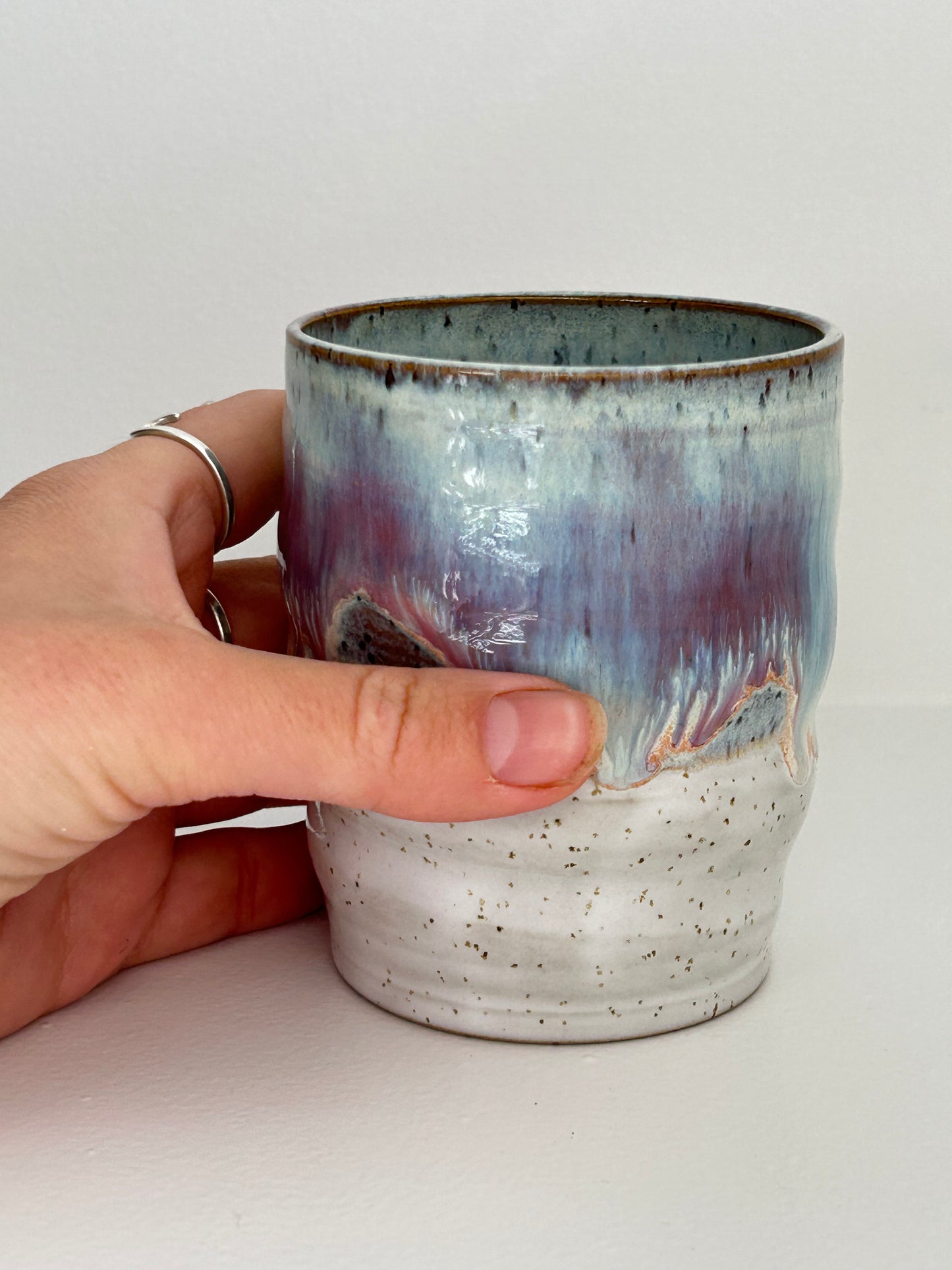Lavender Haze Ceramic Wiggle Cup Tall