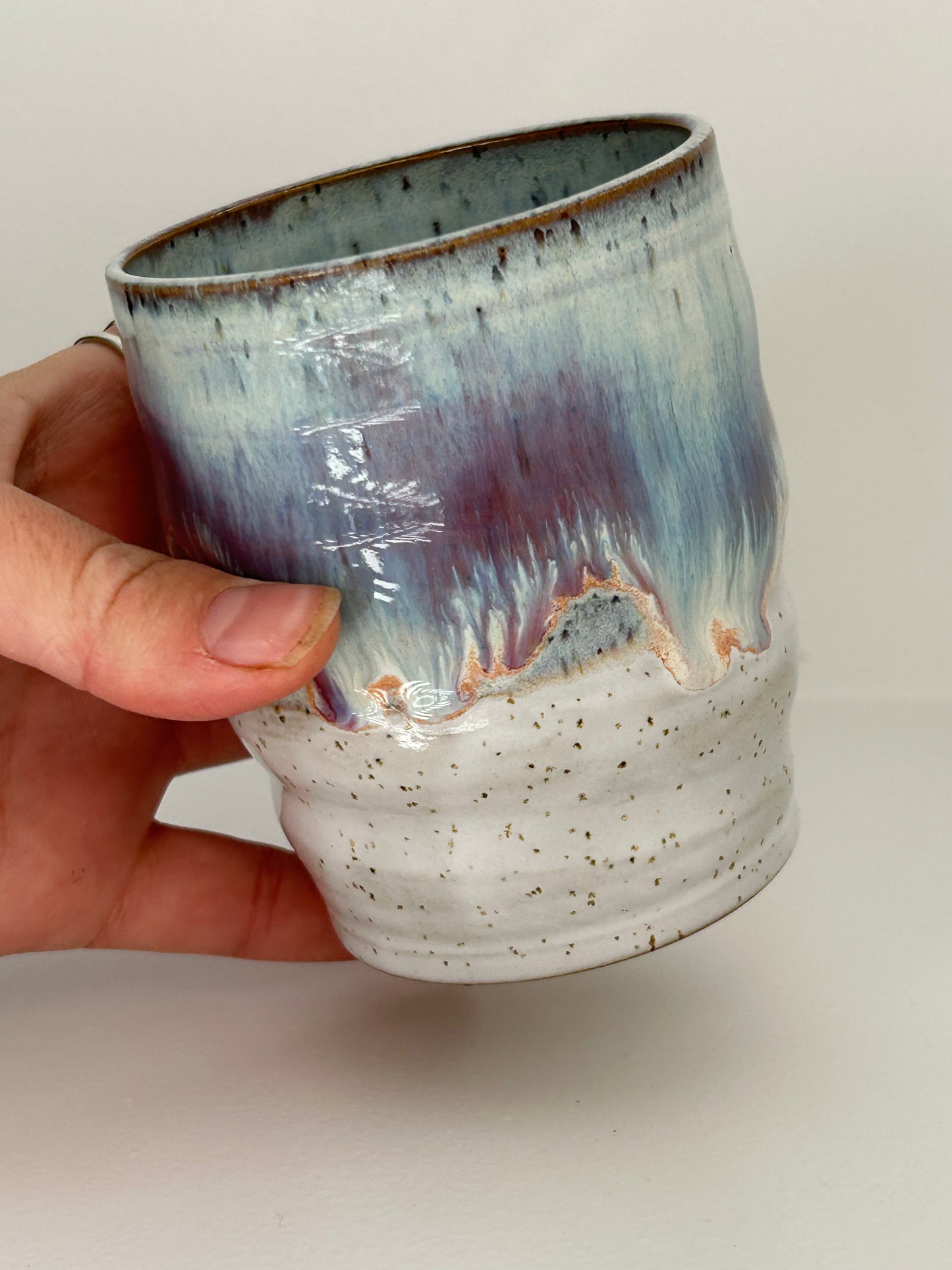 Lavender Haze Ceramic Wiggle Cup Tall