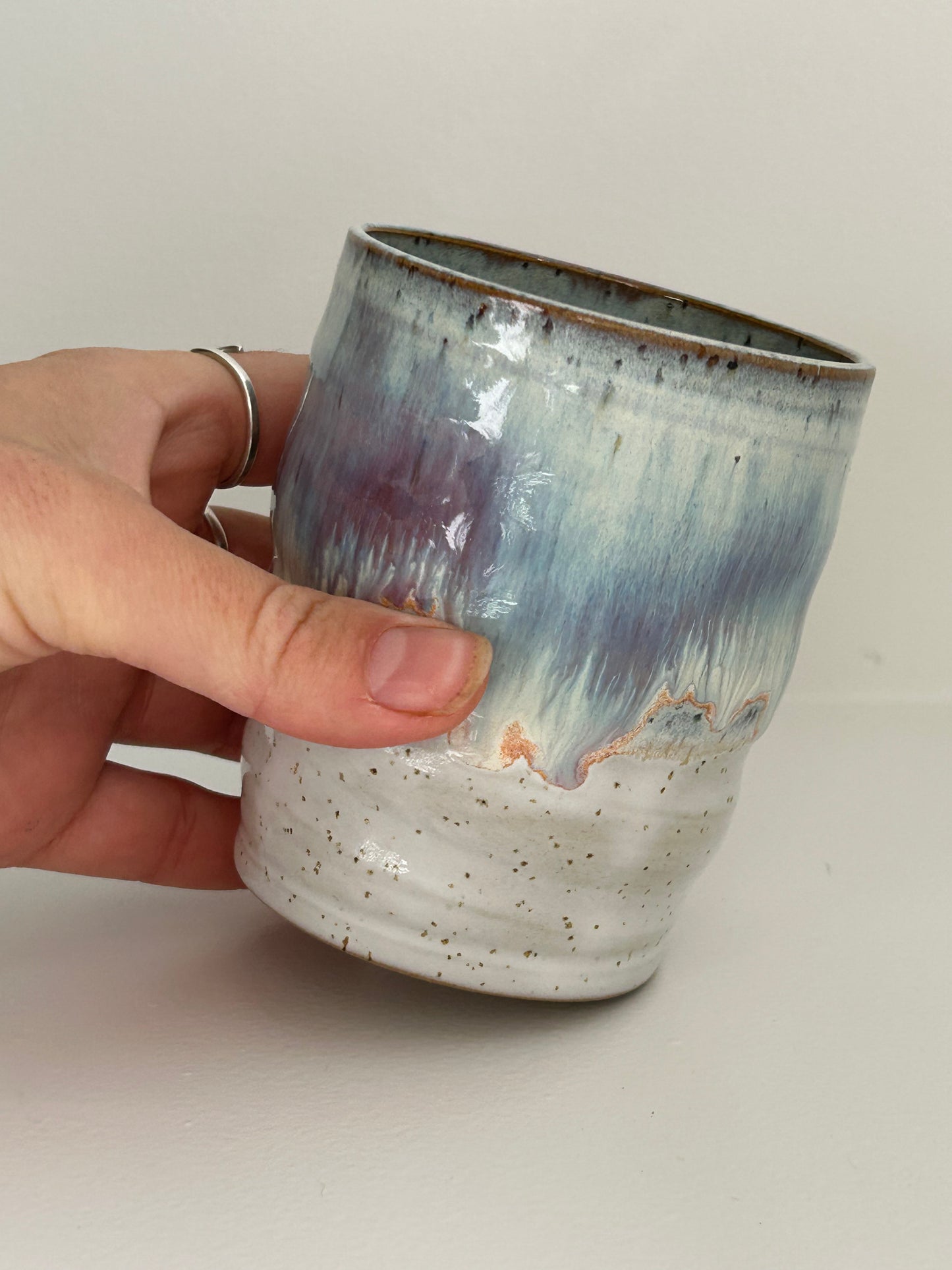 Lavender Haze Ceramic Wiggle Cup Tall