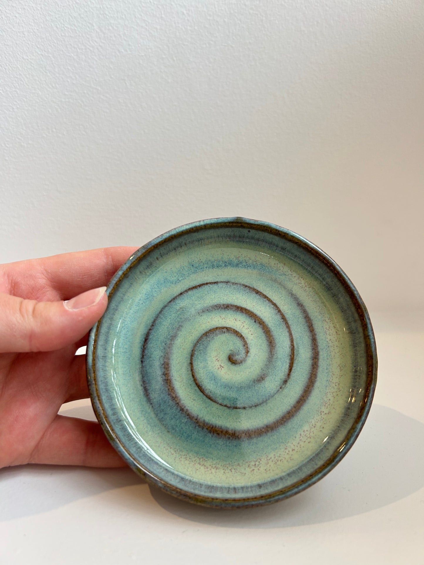 Sea Green Grey Soap Dish