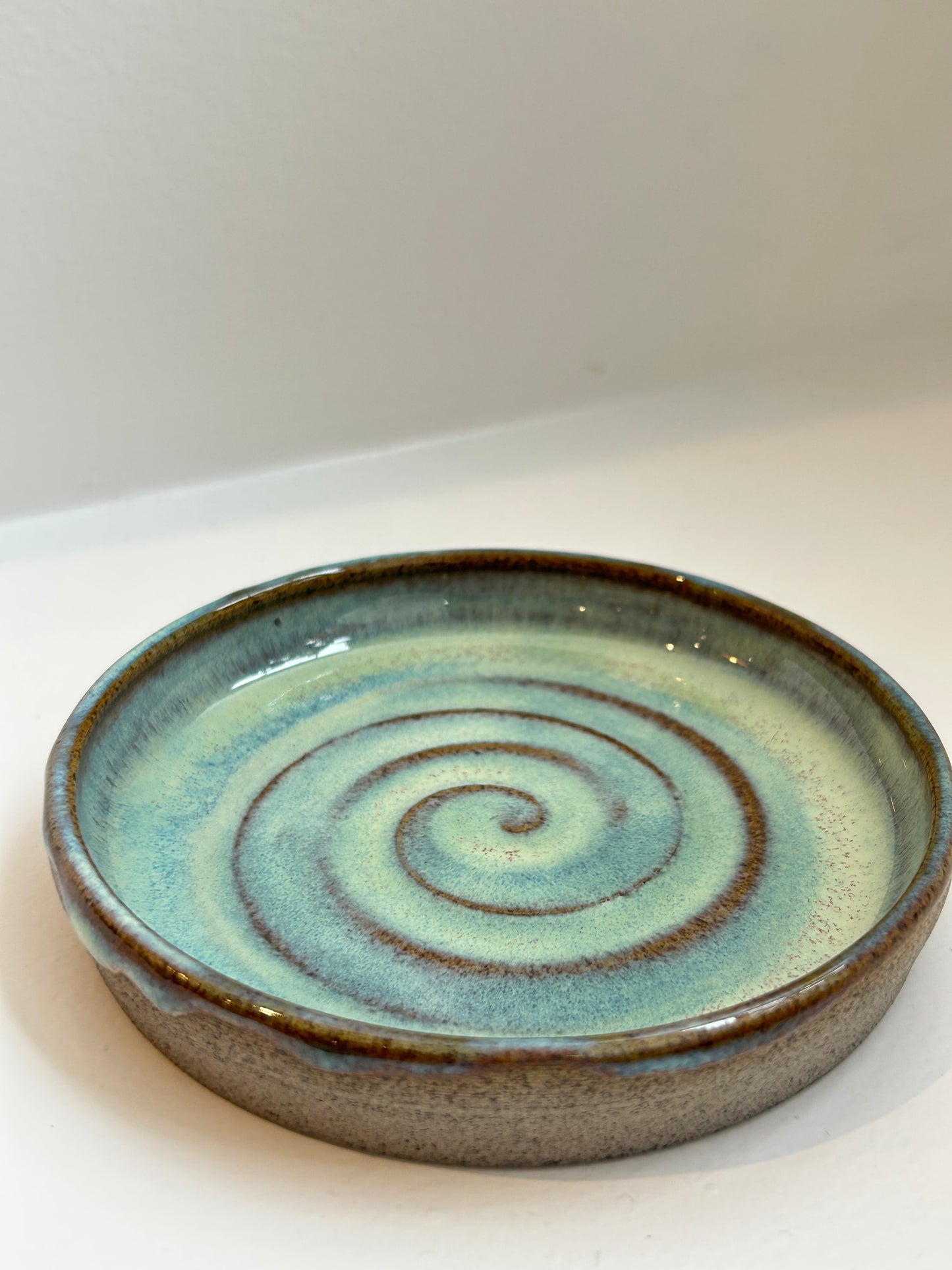 Sea Green Grey Soap Dish
