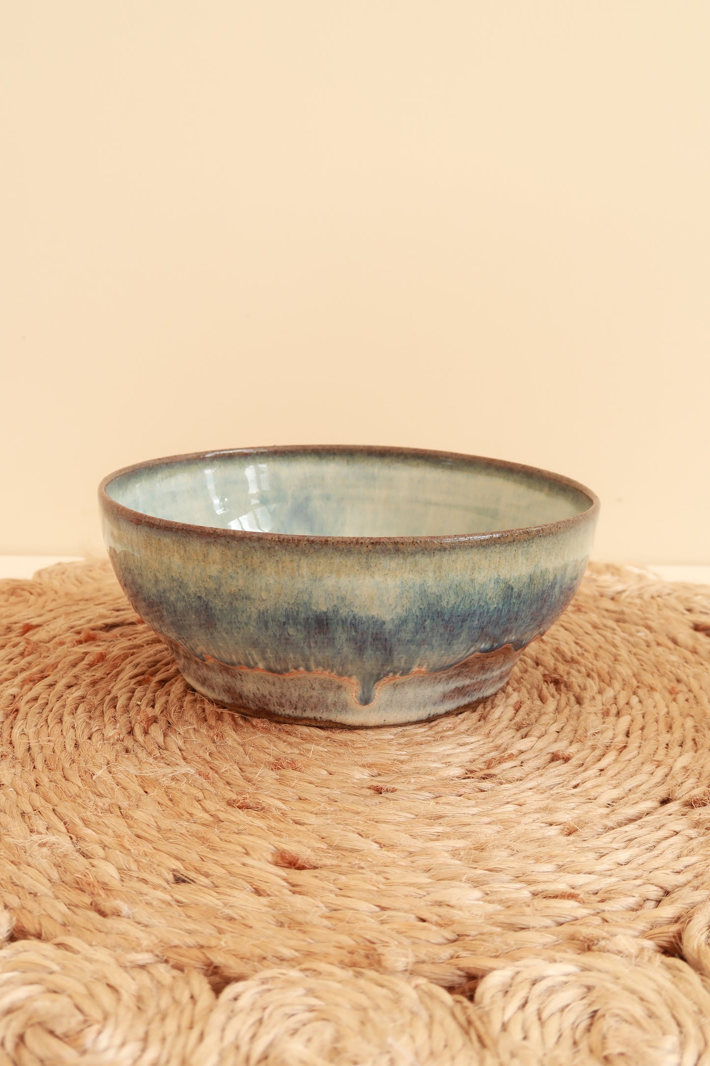 MADE TO ORDER  : Blue Ocean - Handmade Ceramic Bowl / Pasta Bowl / Cereal Bowl / Fruit Bowl / Pottery Ceramic Kitchen Dinnerware
