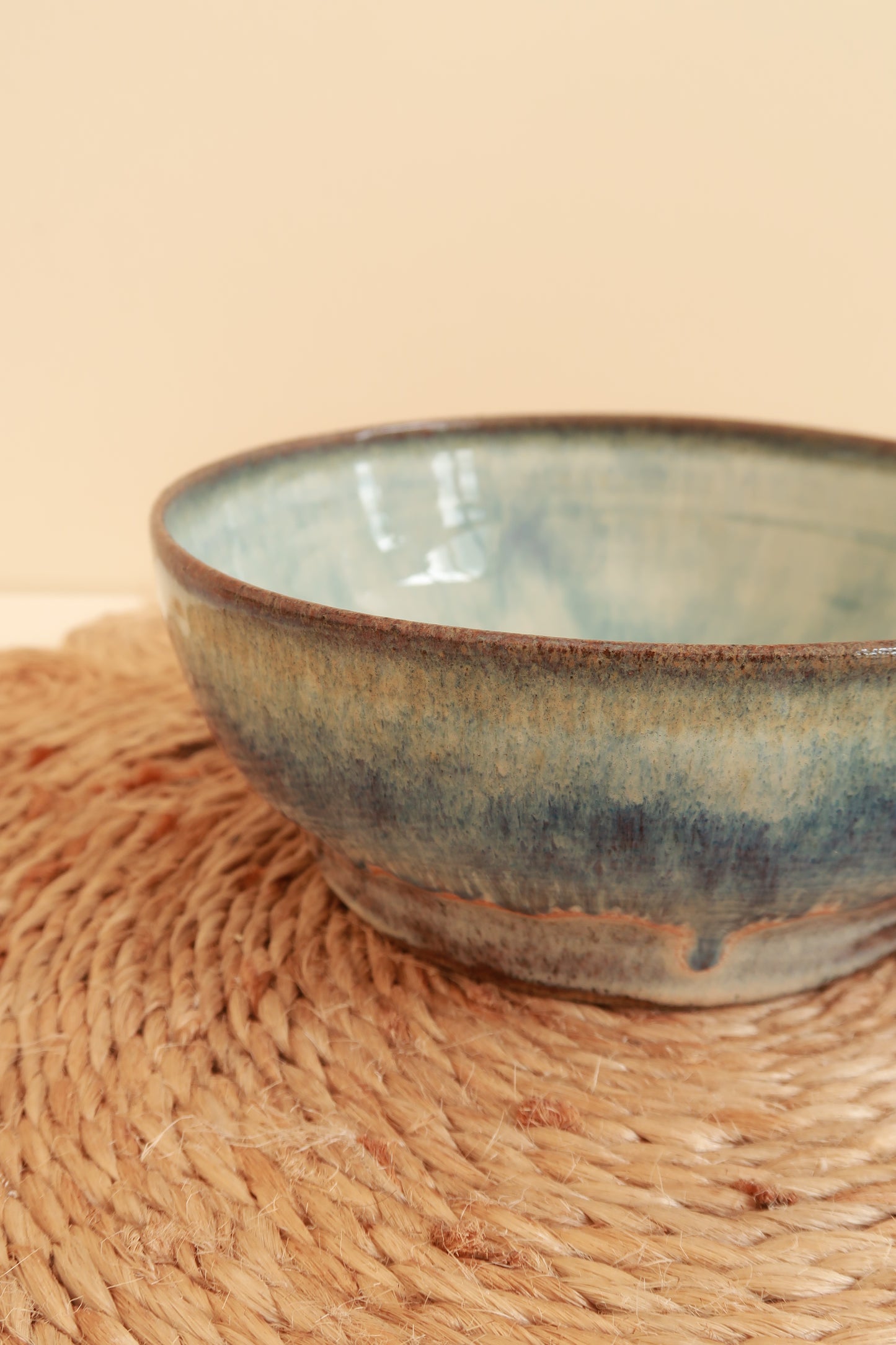 MADE TO ORDER  : Blue Ocean - Handmade Ceramic Bowl / Pasta Bowl / Cereal Bowl / Fruit Bowl / Pottery Ceramic Kitchen Dinnerware