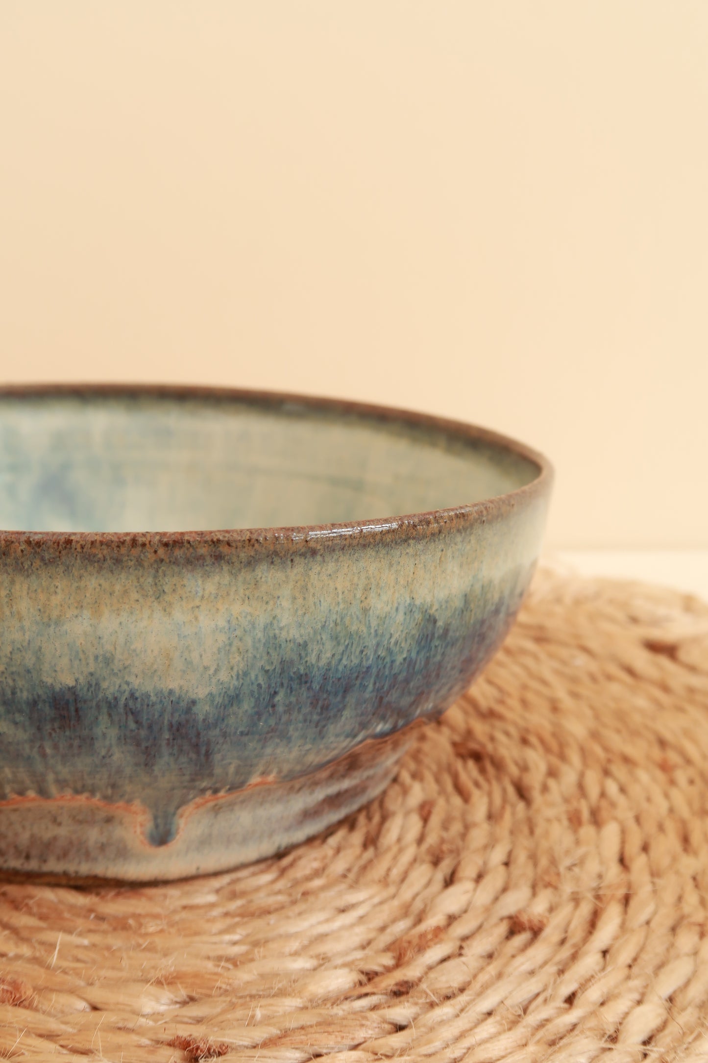 MADE TO ORDER  : Blue Ocean - Handmade Ceramic Bowl / Pasta Bowl / Cereal Bowl / Fruit Bowl / Pottery Ceramic Kitchen Dinnerware