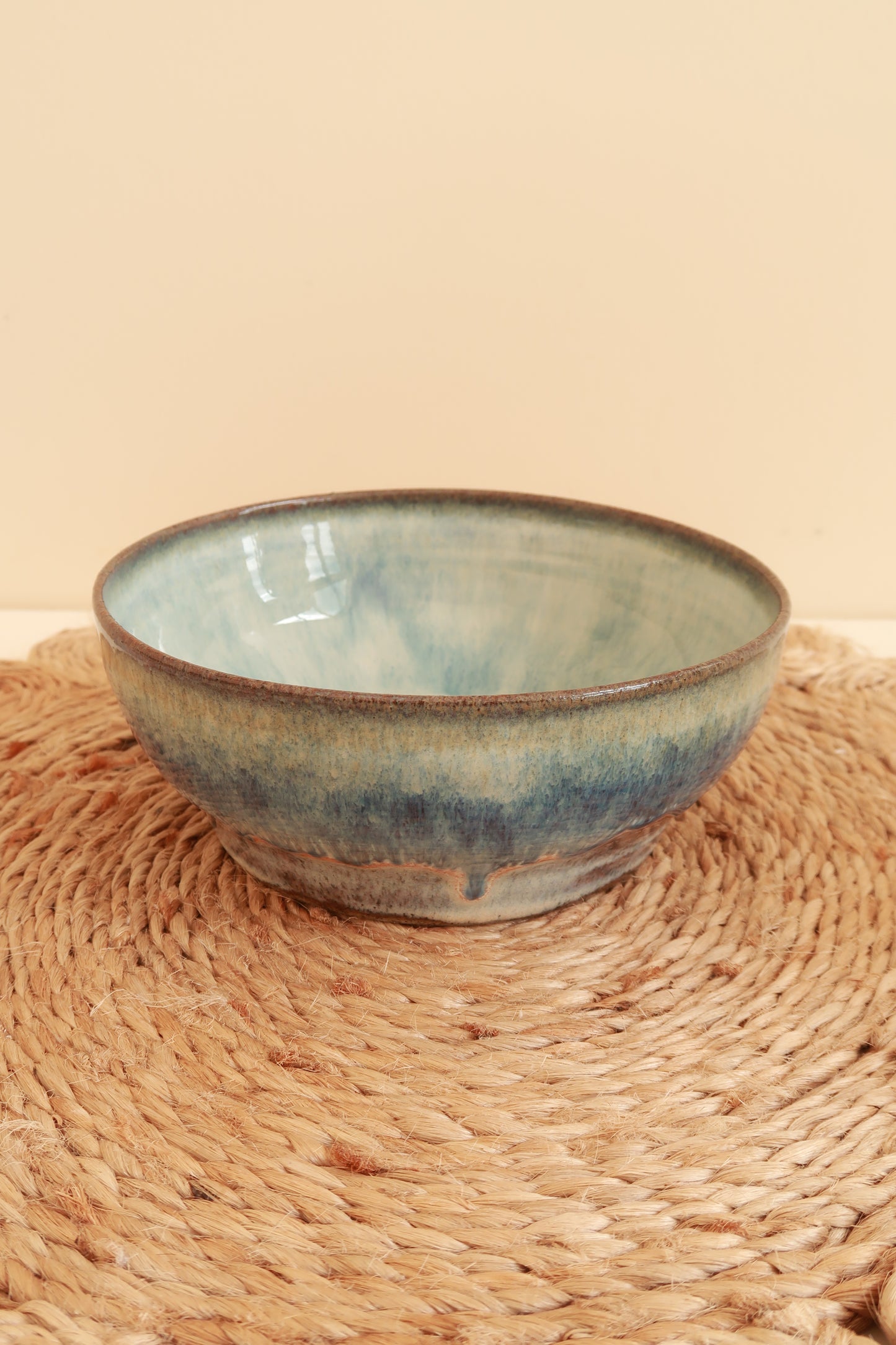 MADE TO ORDER  : Blue Ocean - Handmade Ceramic Bowl / Pasta Bowl / Cereal Bowl / Fruit Bowl / Pottery Ceramic Kitchen Dinnerware