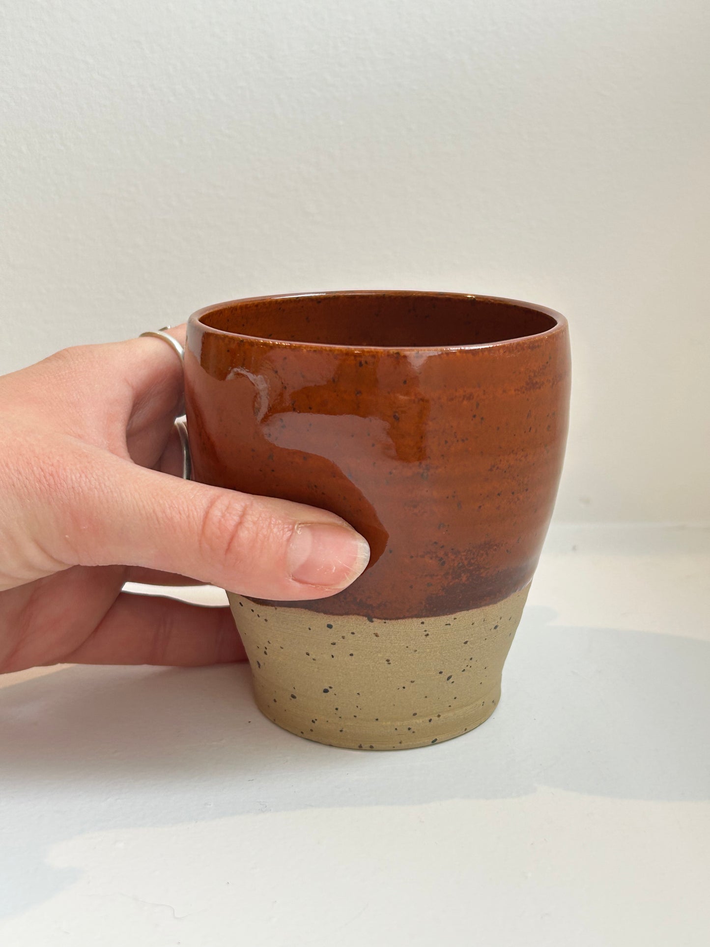 Burnt Sienna Dimple Cup