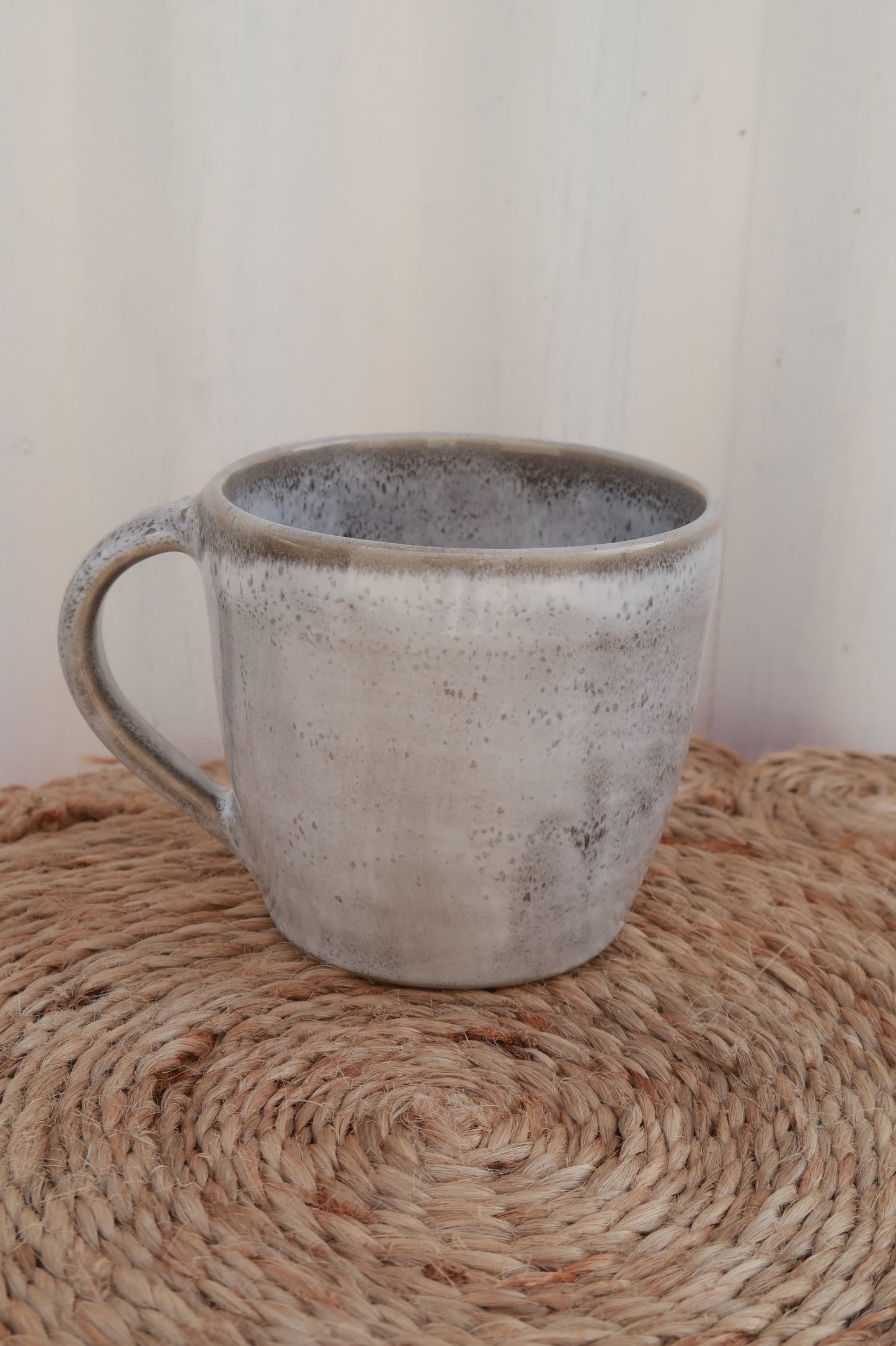 MADE TO ORDER : Snowy White Handmade Ceramic Mug