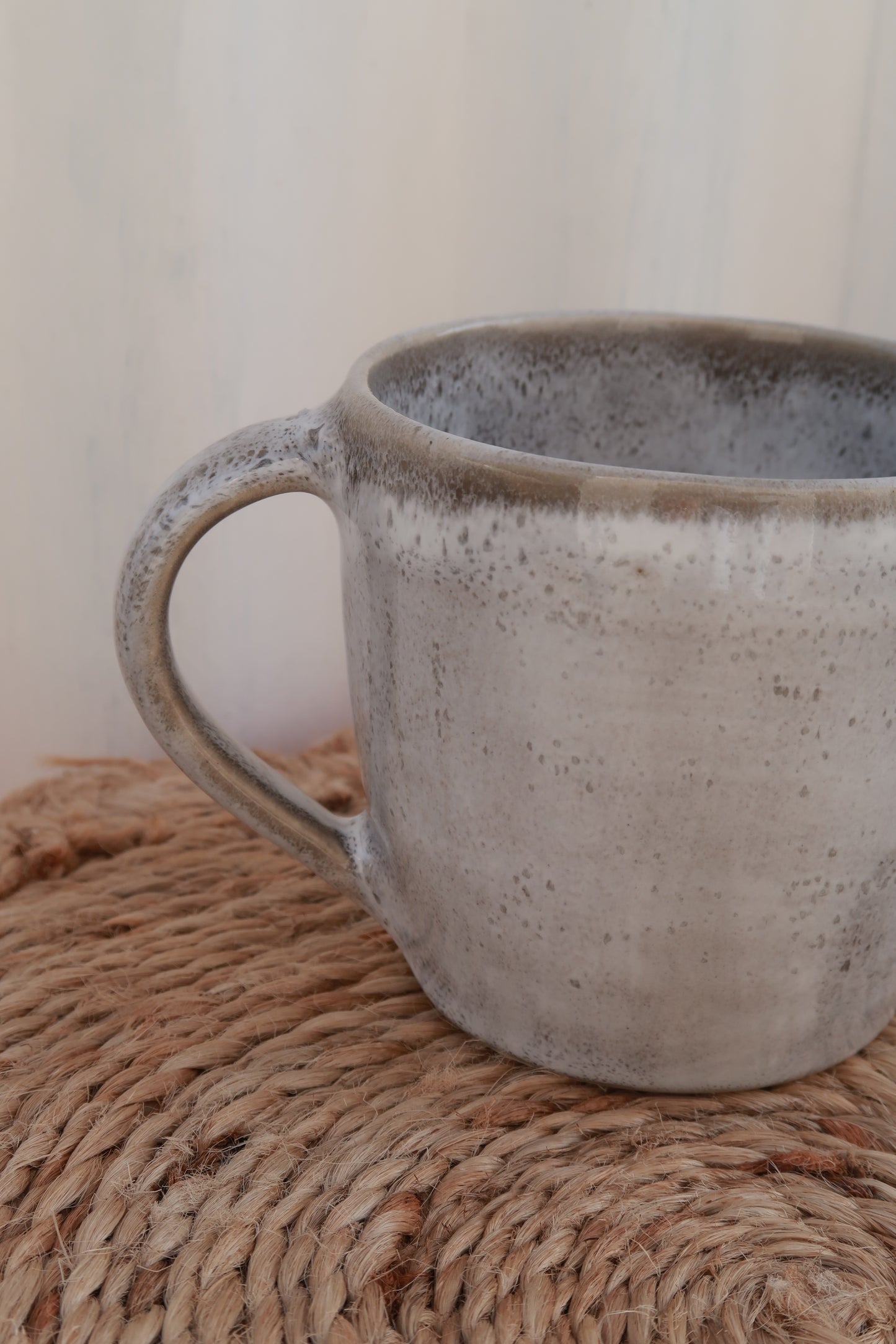 MADE TO ORDER : Snowy White Handmade Ceramic Mug