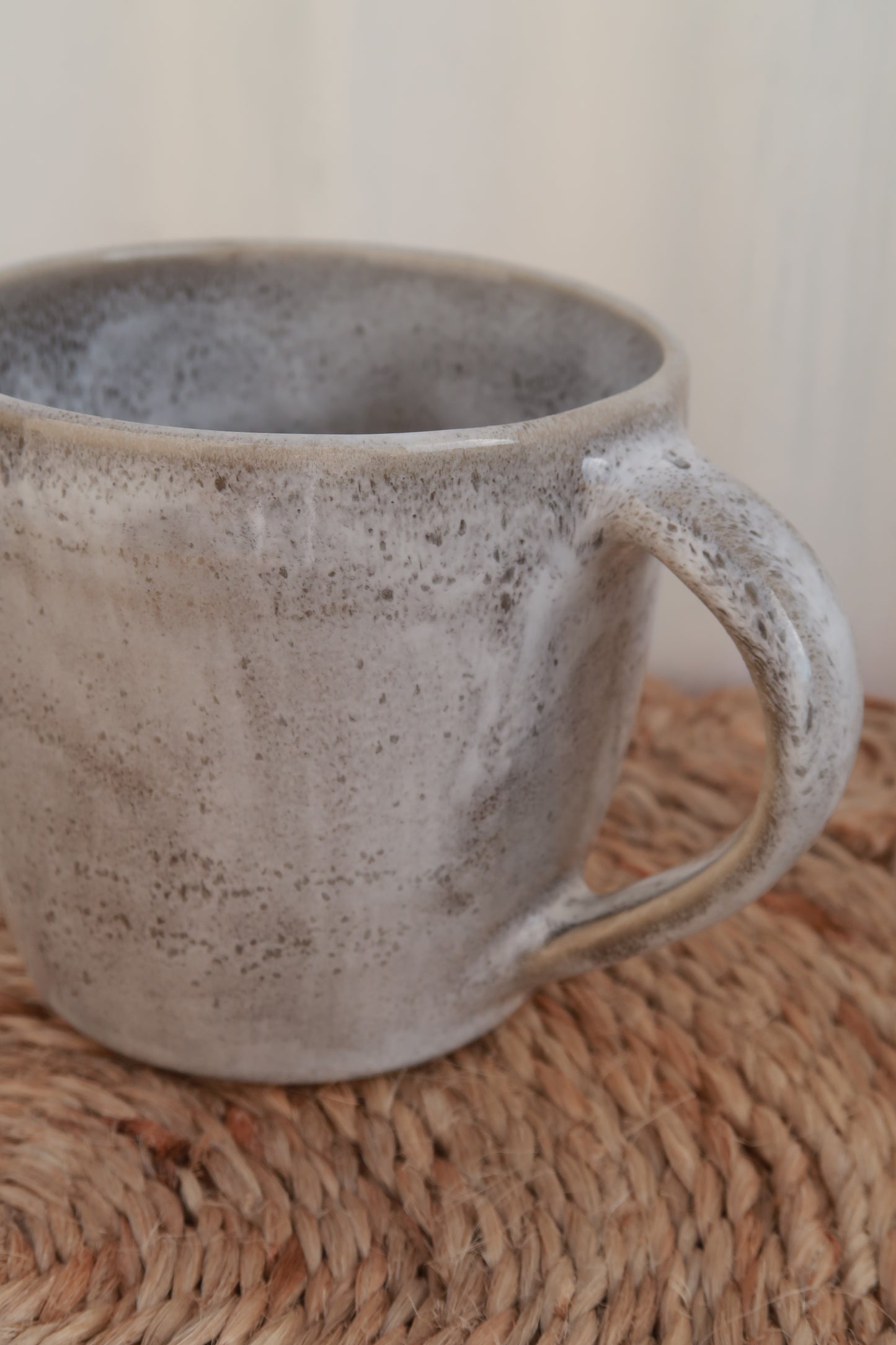 MADE TO ORDER : Snowy White Handmade Ceramic Mug