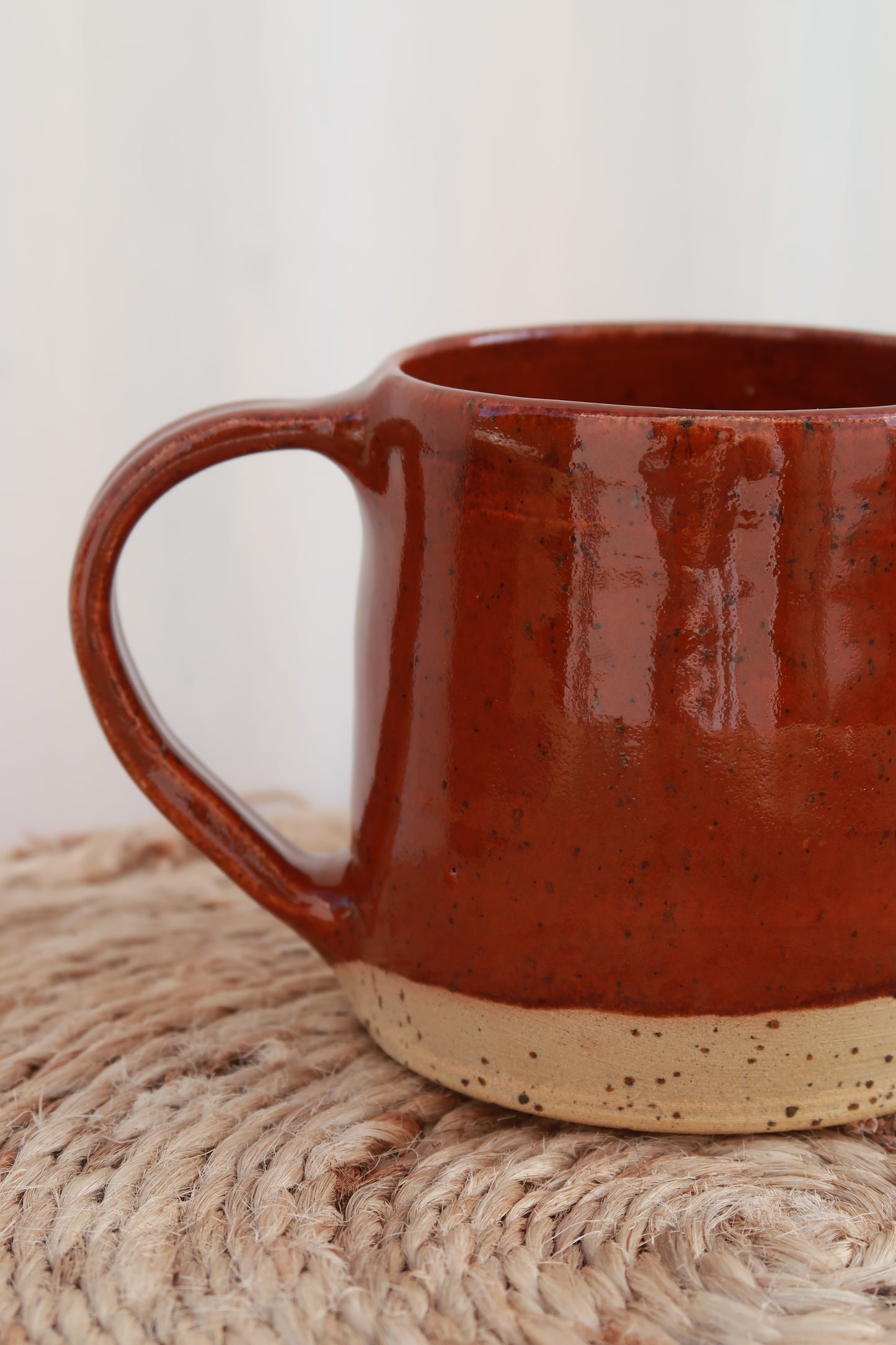 MADE TO ORDER : Speckled Burnt Sienna Handmade Ceramic Mug