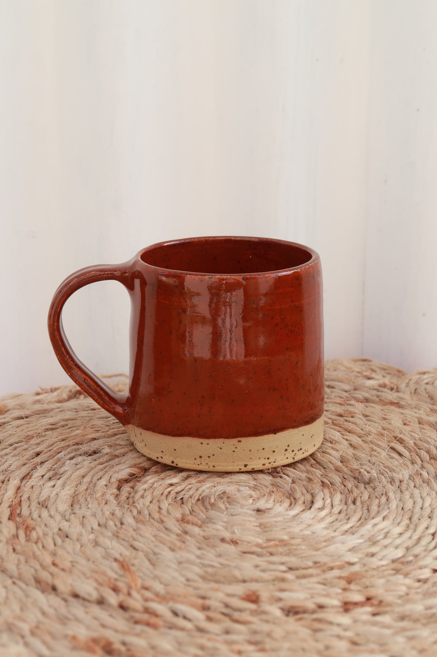 MADE TO ORDER : Speckled Burnt Sienna Handmade Ceramic Mug