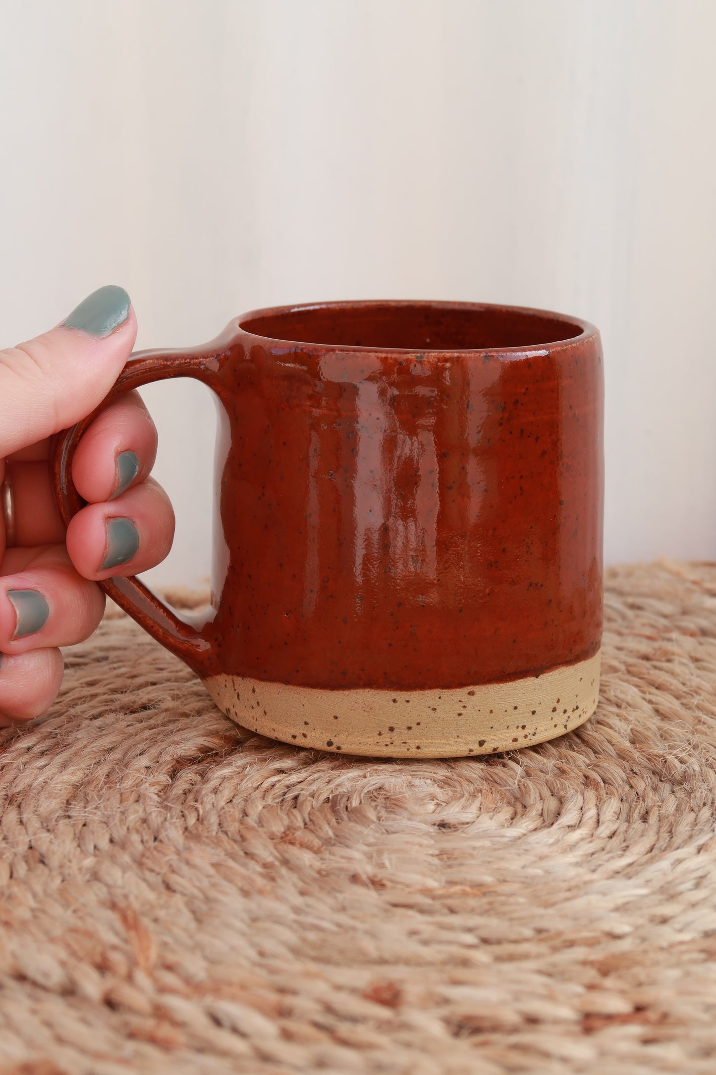 MADE TO ORDER : Speckled Burnt Sienna Handmade Ceramic Mug