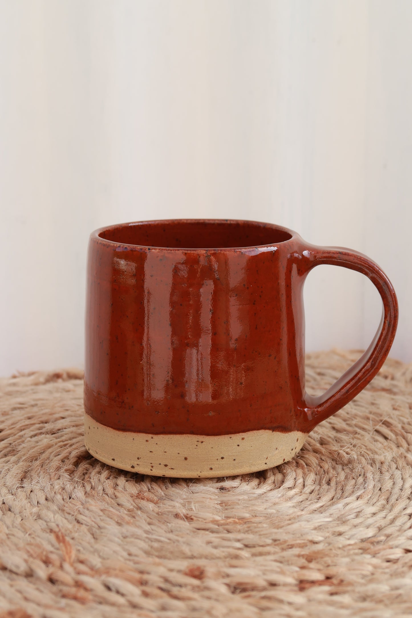 MADE TO ORDER : Speckled Burnt Sienna Handmade Ceramic Mug
