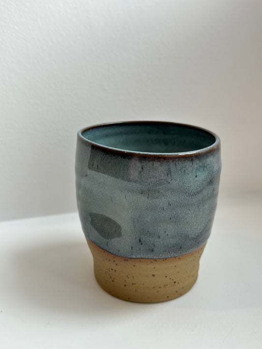 Speckled Blue Dimple Cup