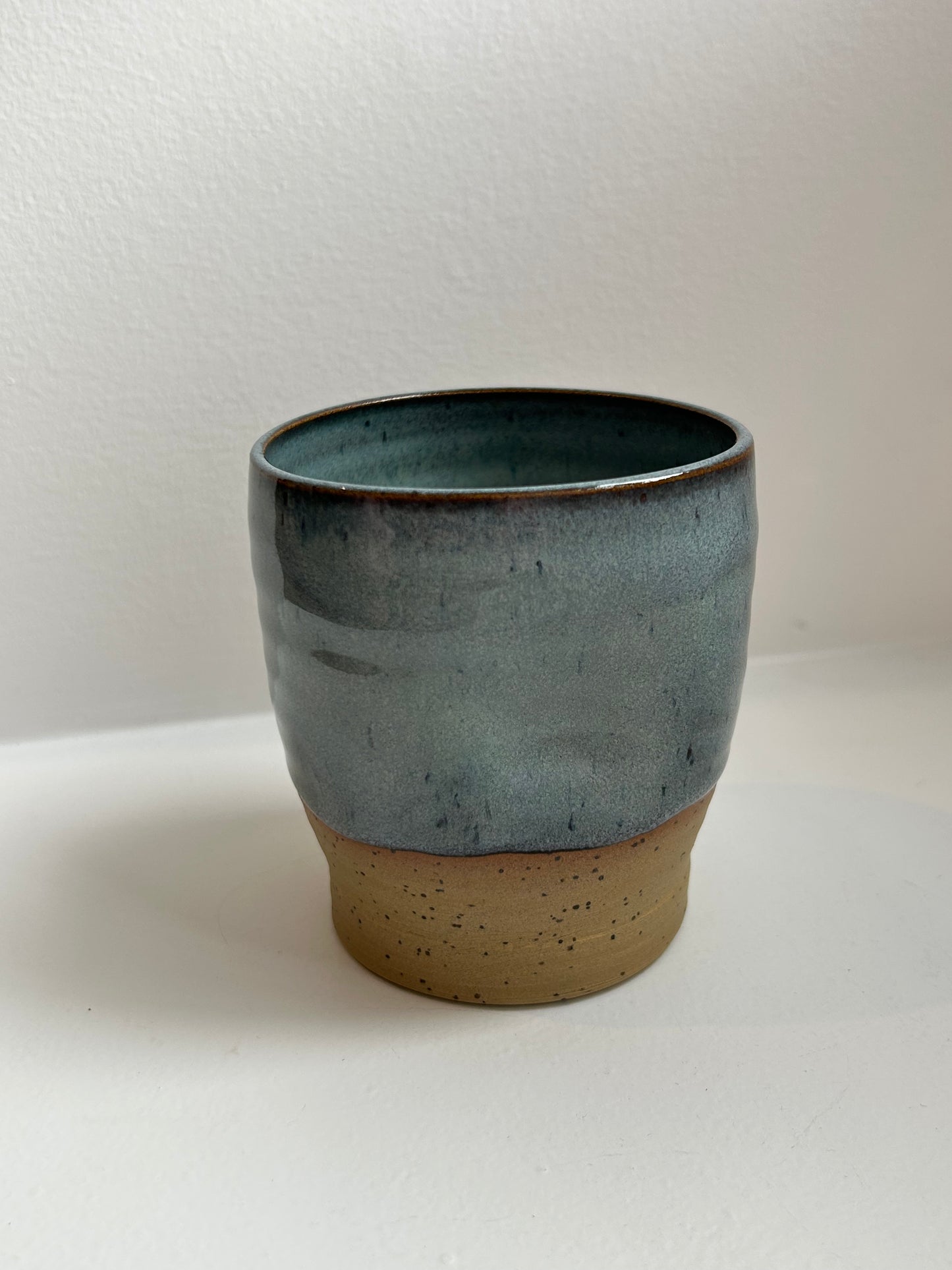 Speckled Blue Dimple Cup