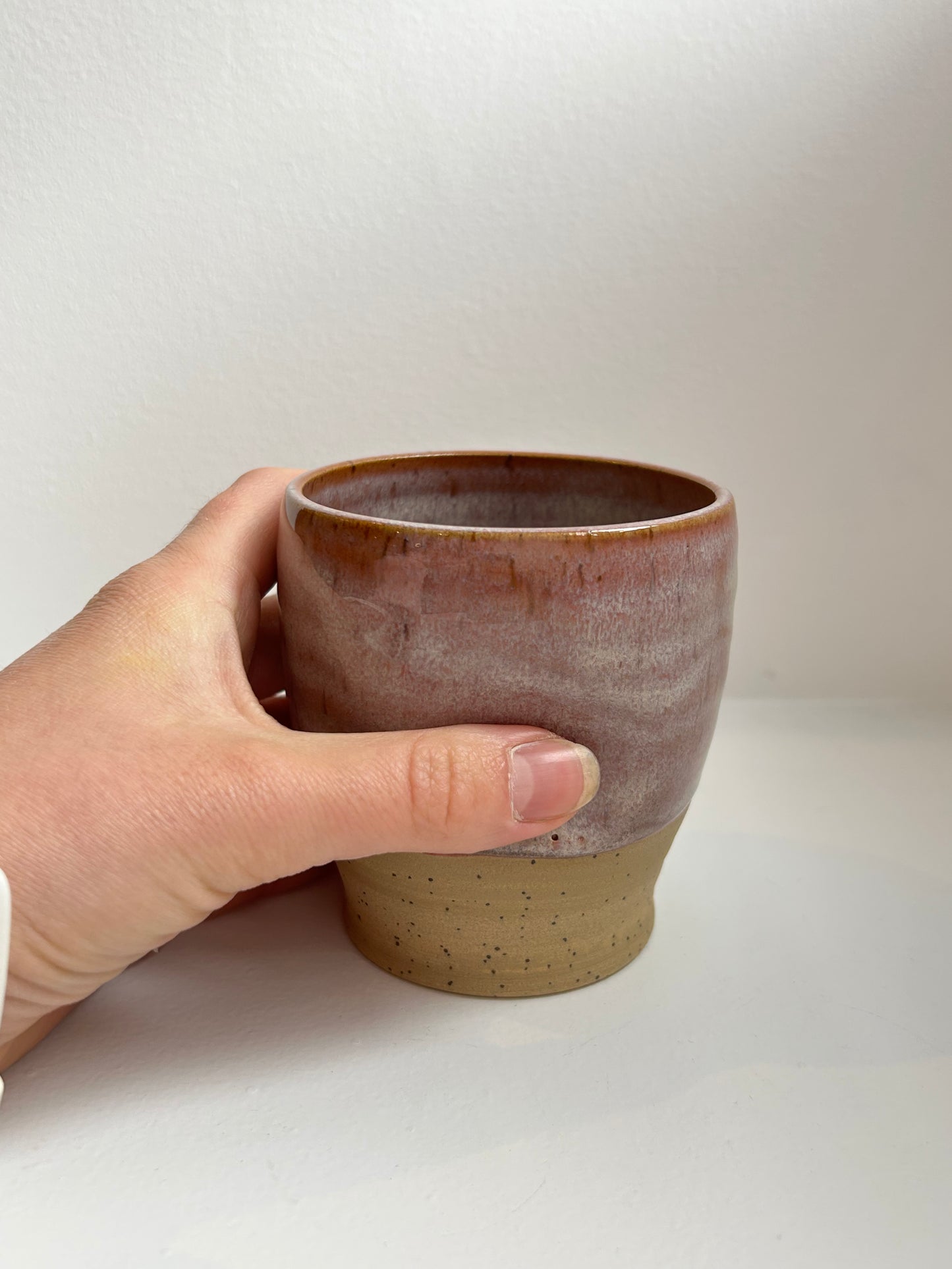 Speckled Plum Dimple Cup