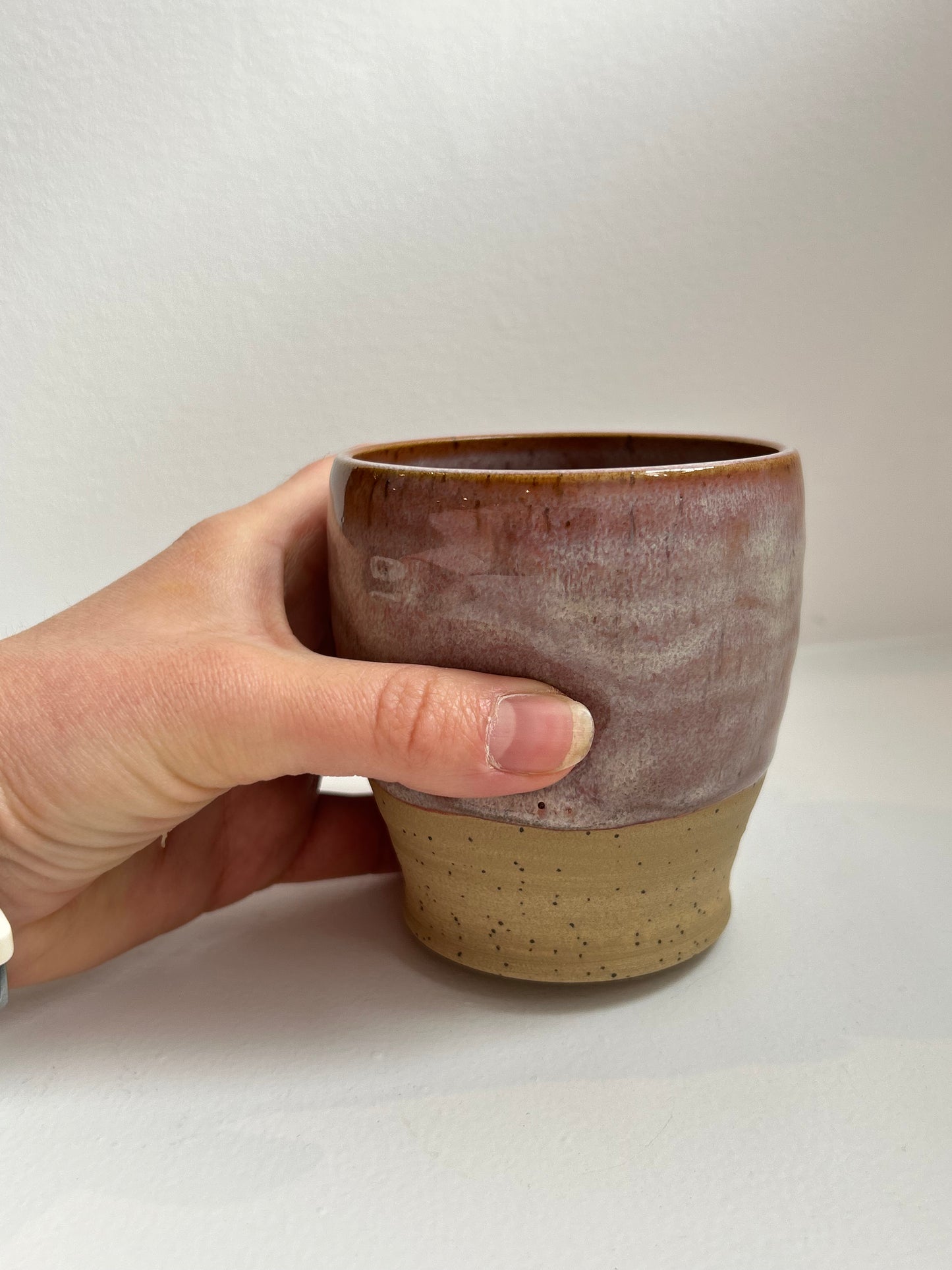 Speckled Plum Dimple Cup