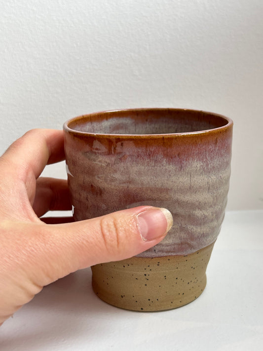 Speckled Plum Dimple Cup
