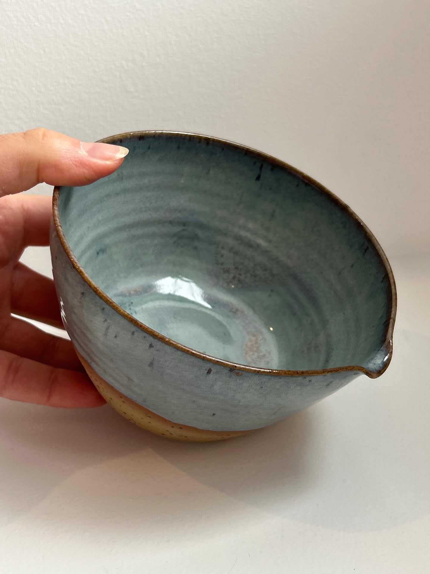 Speckled Blue Matcha Bowl