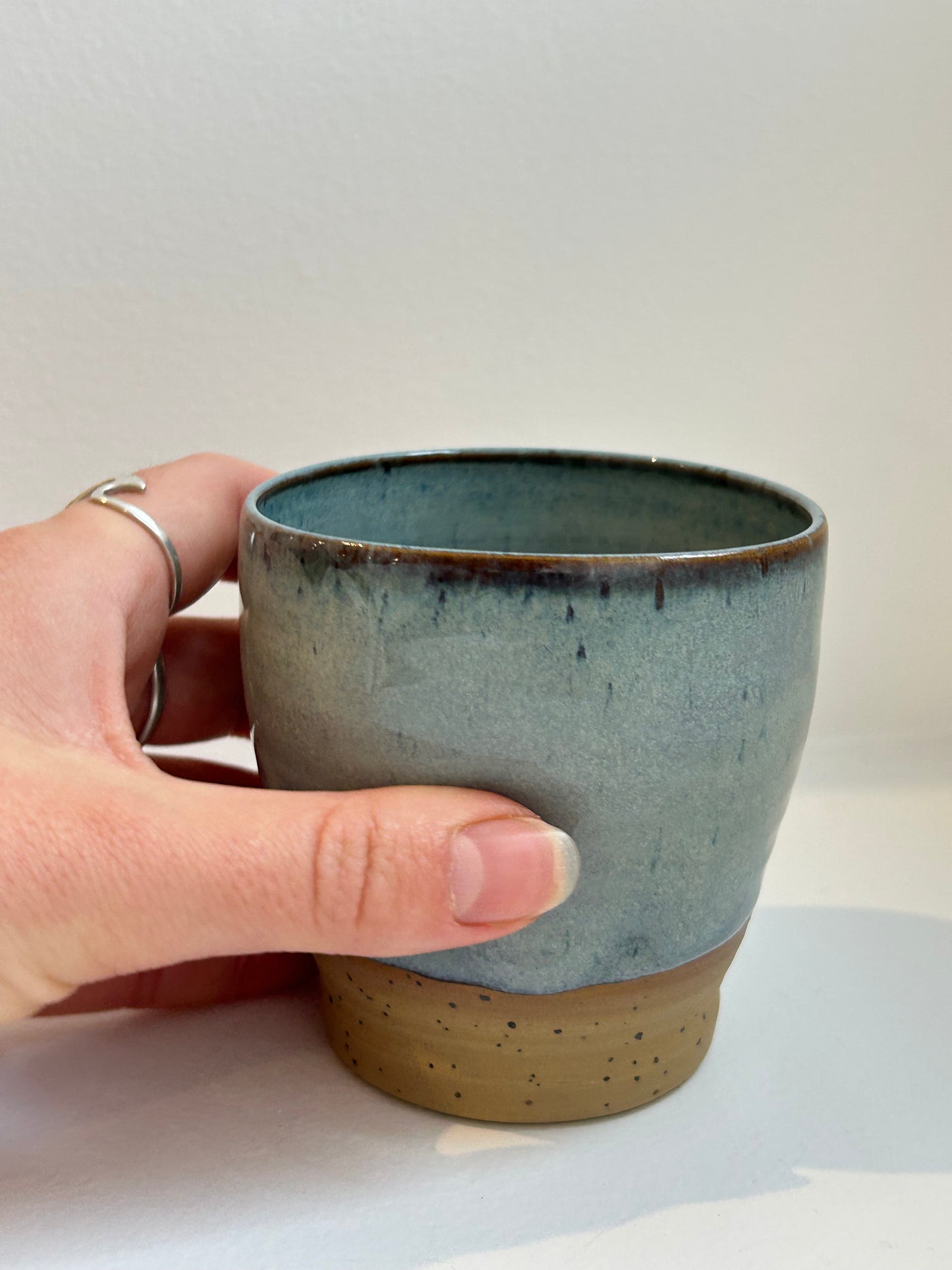 Speckled Blue Small Dimple Cup