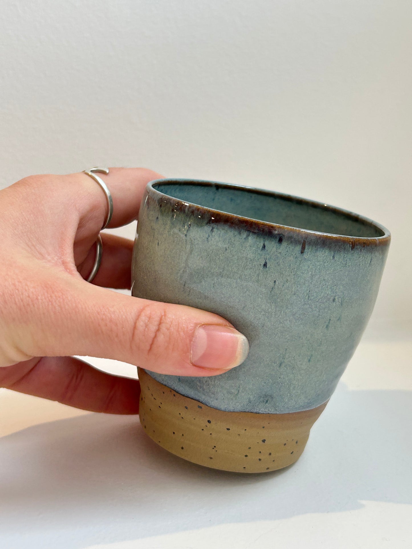 Speckled Blue Small Dimple Cup