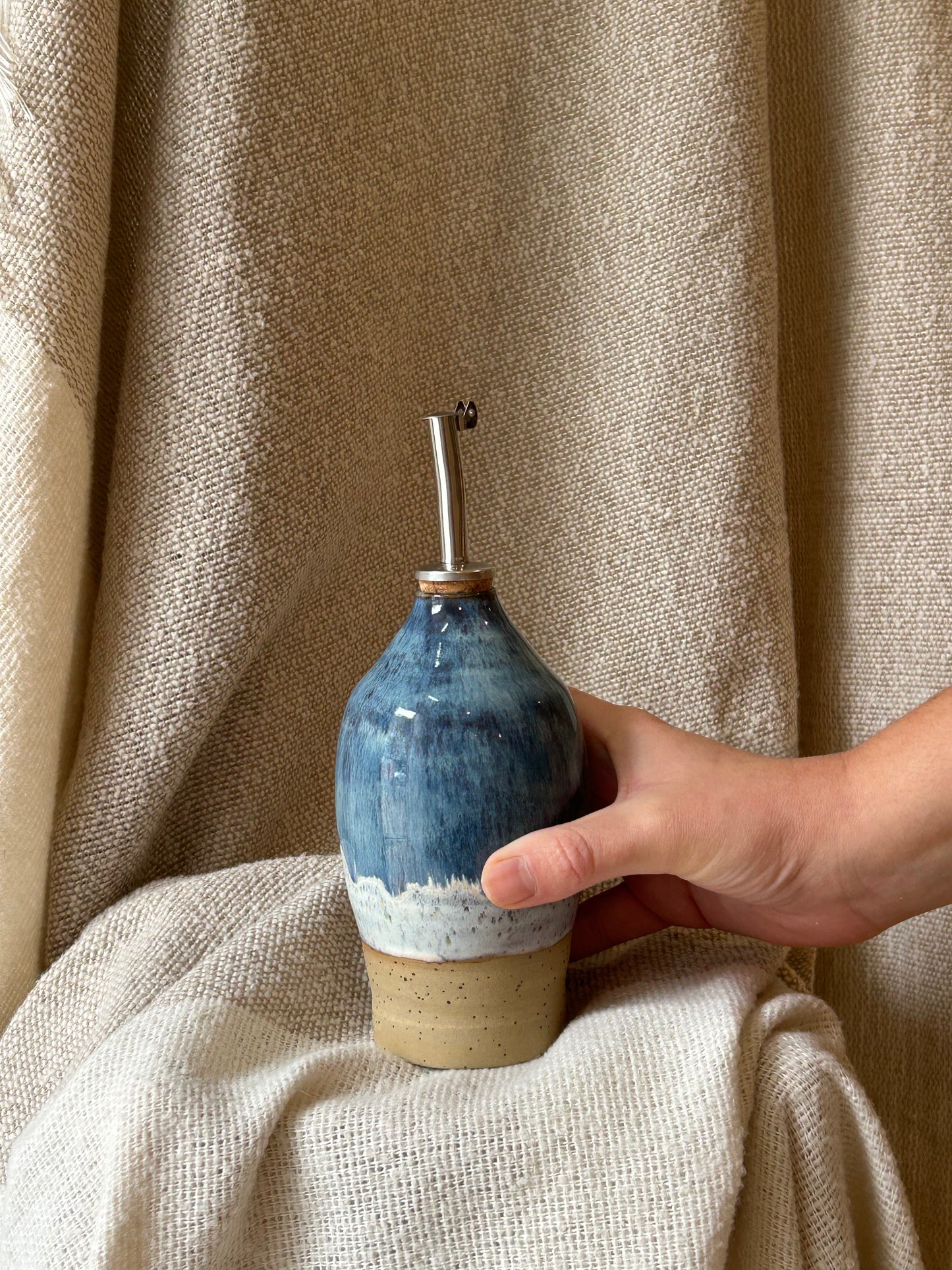 Blue Midnight Oil Bottle