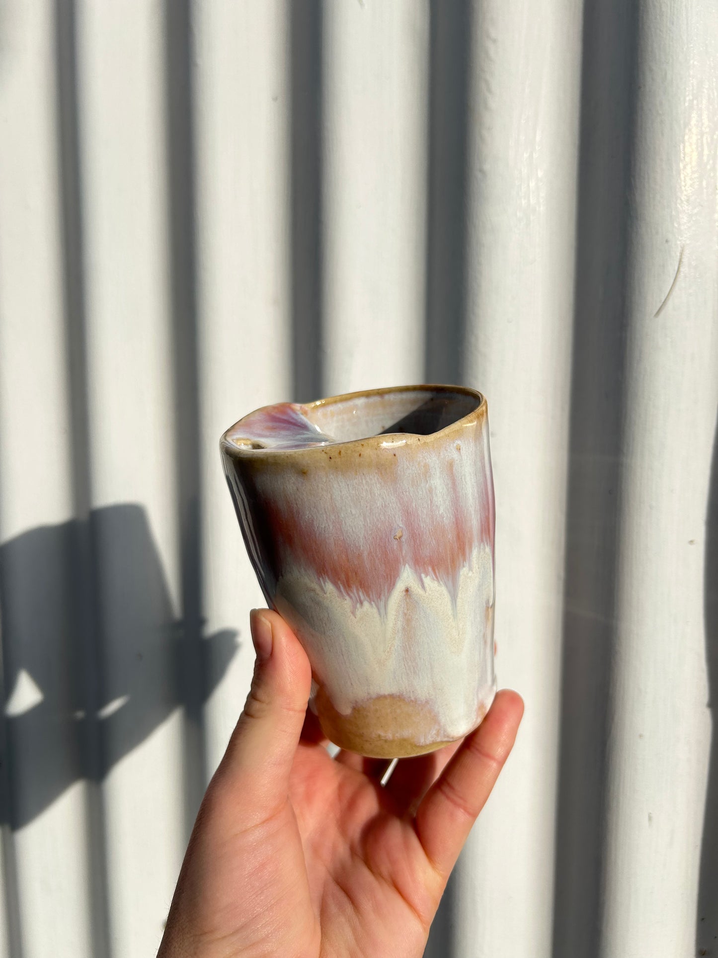 MADE TO ORDER : Baby Pink Handmade Travel Cup