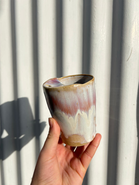MADE TO ORDER : Baby Pink Handmade Travel Cup