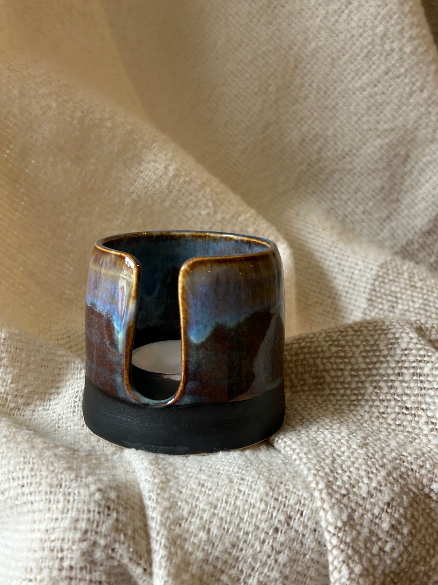 Dark Sea Tealight Holder