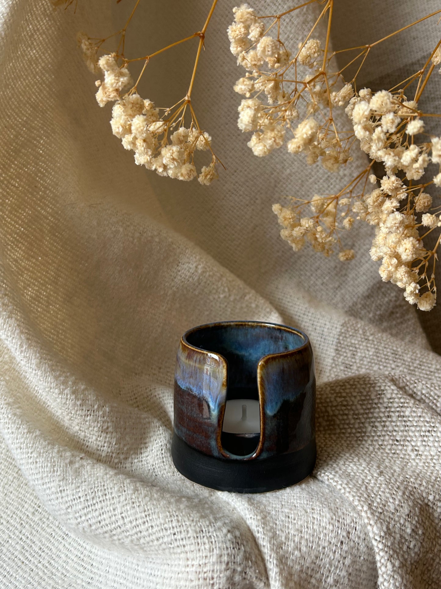 Dark Sea Tealight Holder