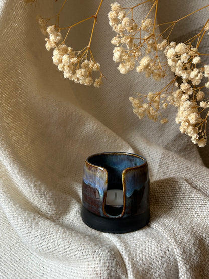 Dark Sea Tealight Holder