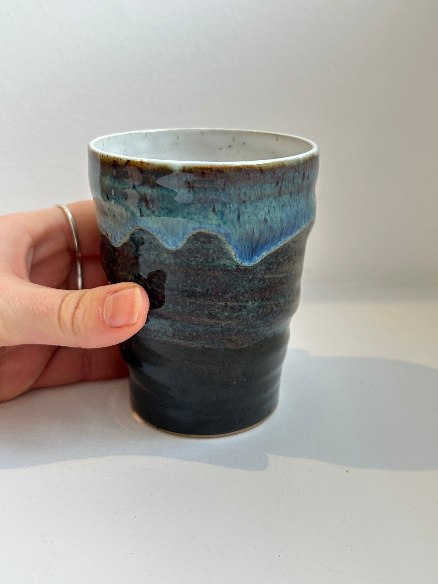 Midnight Mountains Swirl Cup